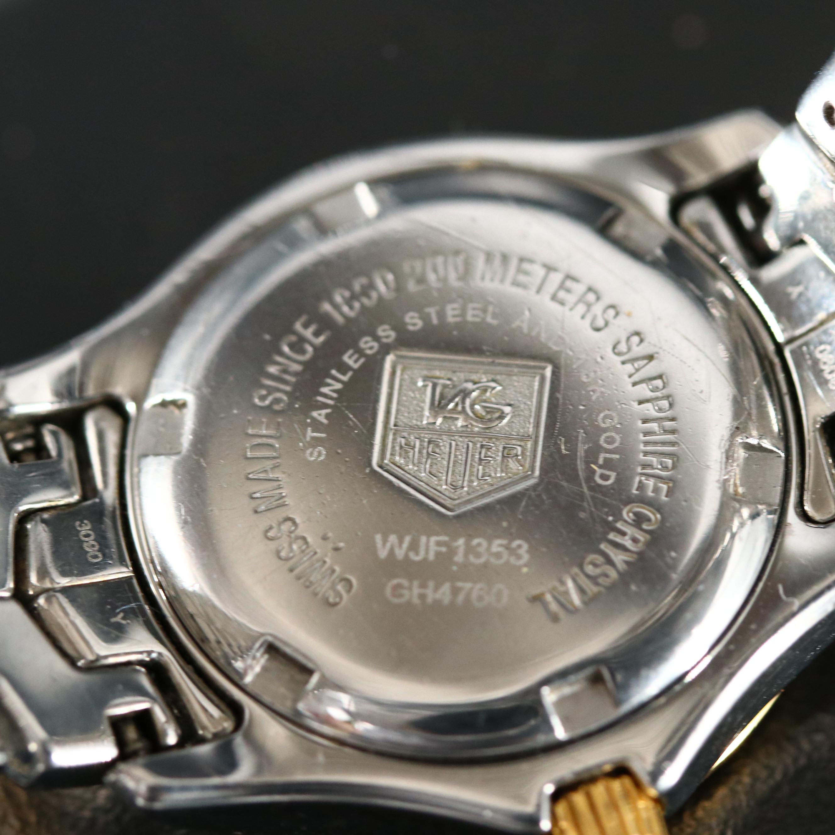 TAG Heuer Link 18K Gold and Stainless Steel Diamond Dial Watch