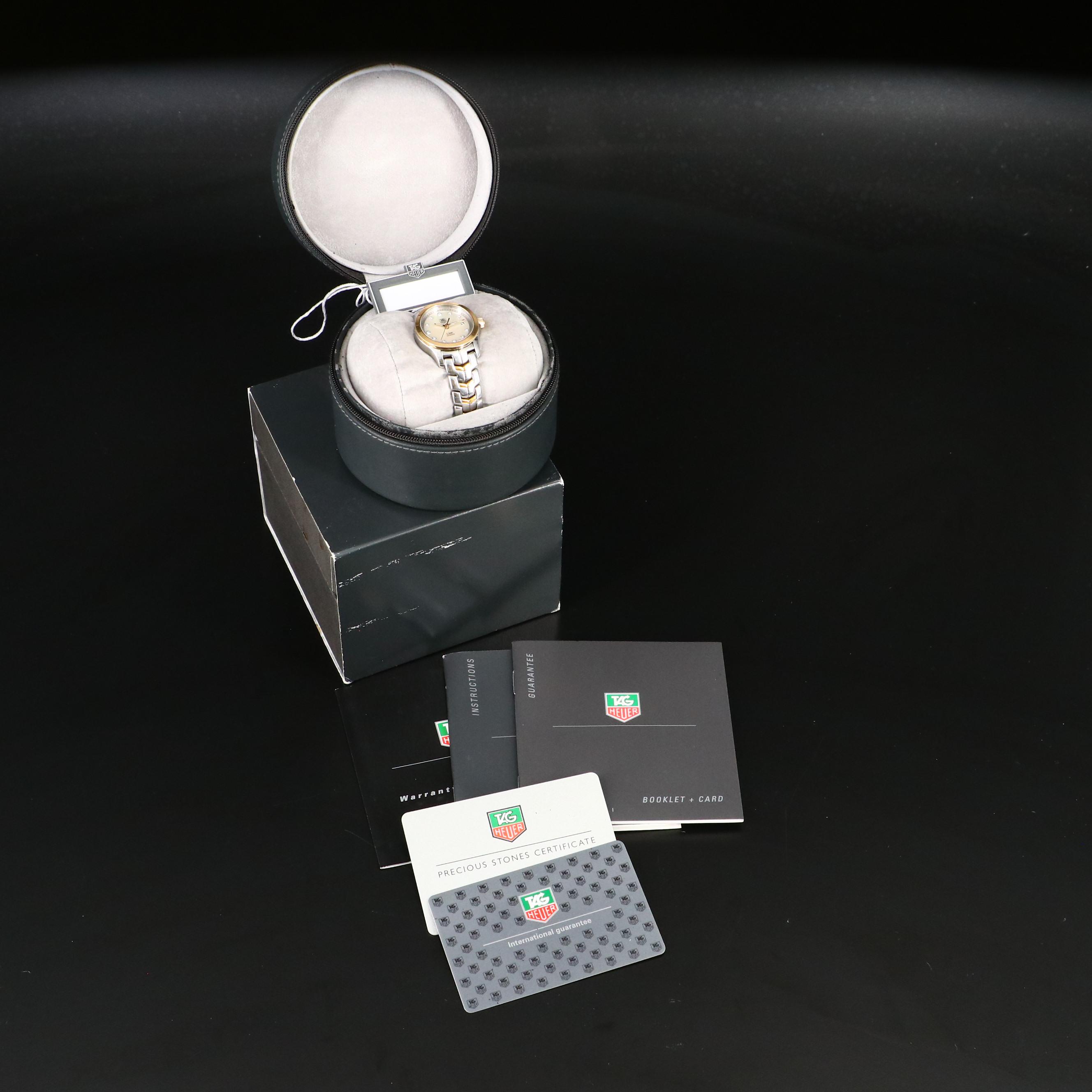 TAG Heuer Link 18K Gold and Stainless Steel Diamond Dial Watch