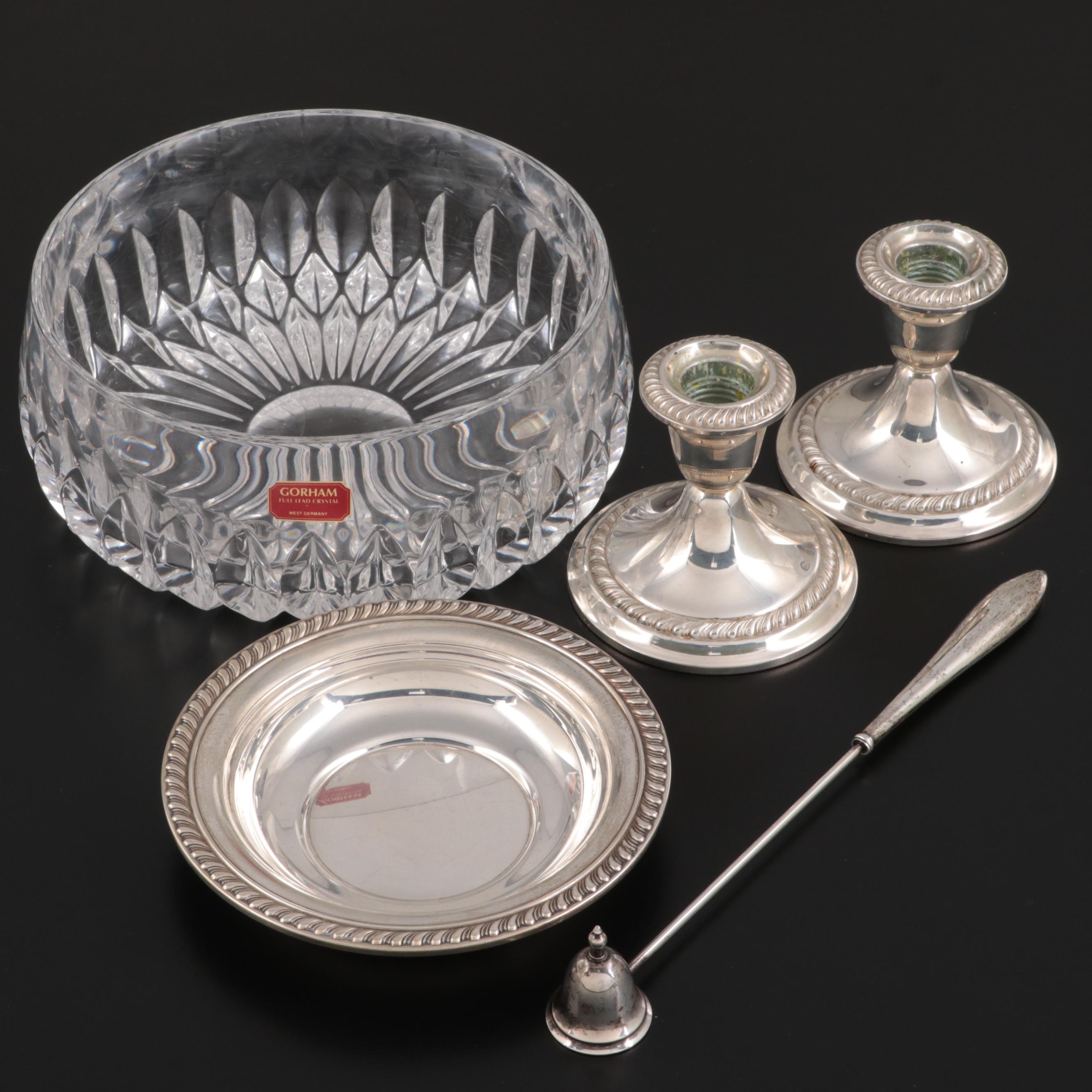 Gorham, S. Kirk & Son and Newport Sterling Silver Tableware with Gorham Bowl