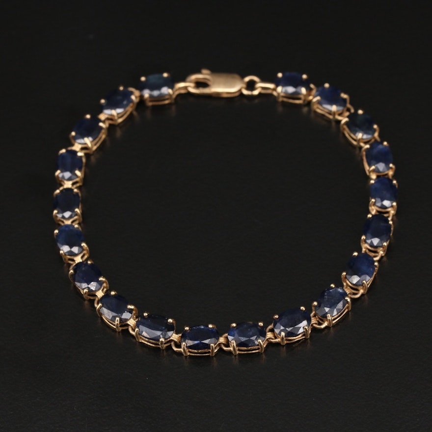 14K Sapphire Bracelet