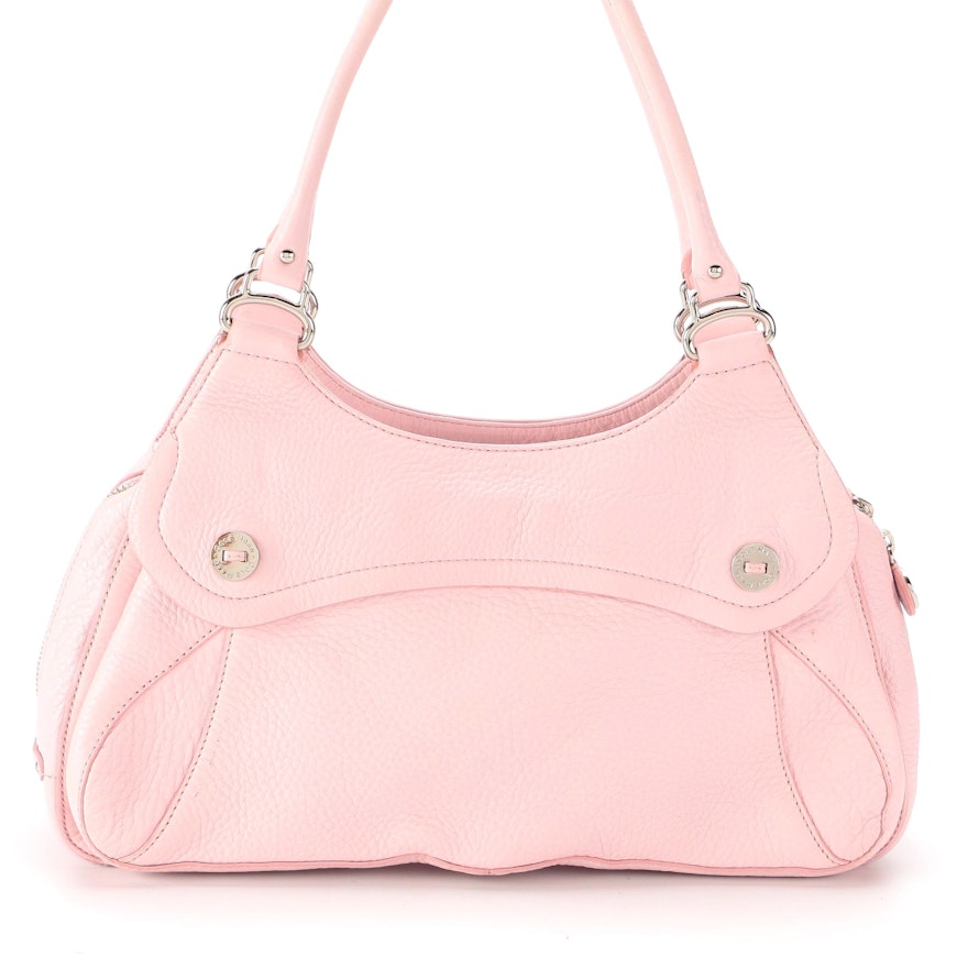 Cole Haan Village Collection F04 Shoulder Bag in Light Pink Pebbled Leather
