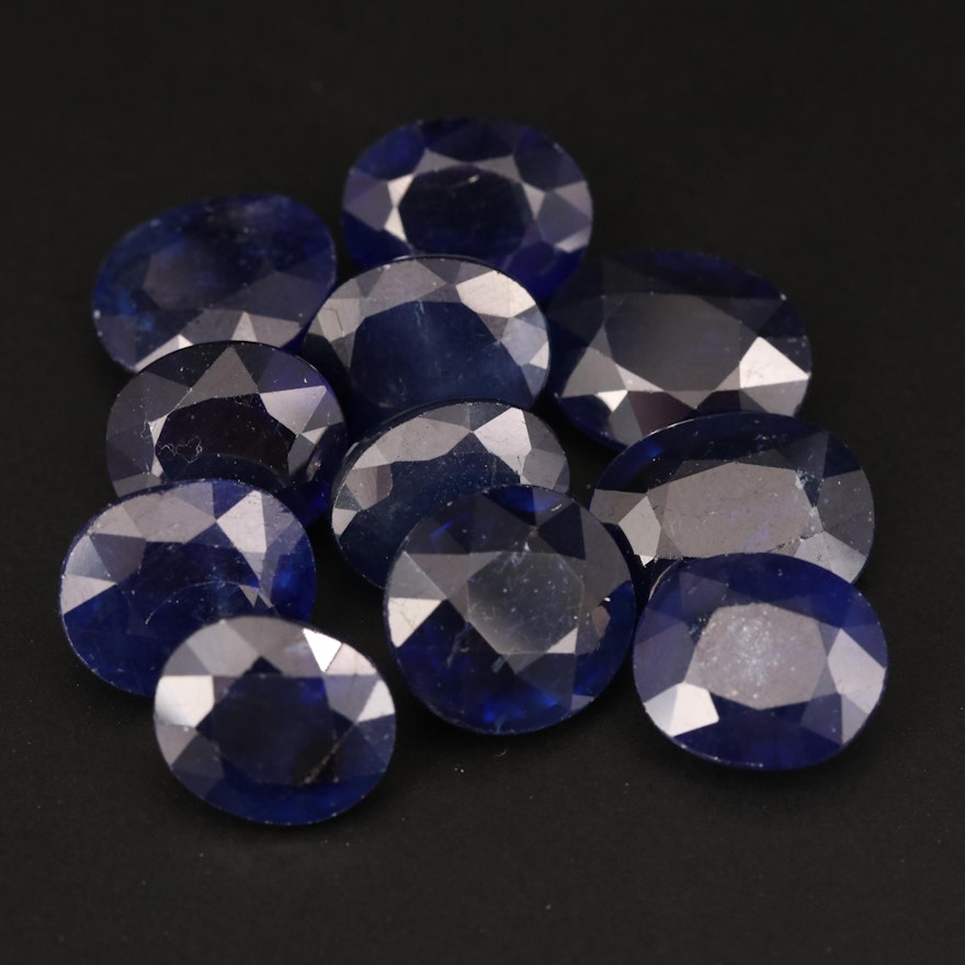 Loose Oval Faceted Corundums