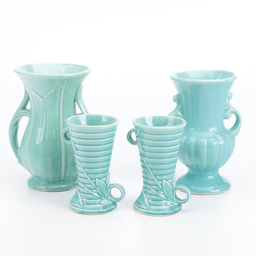 McCoy Glazed Ceramic Vases