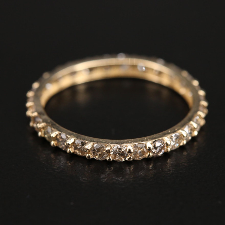 14K 1.15 CTW Stackable Diamond Eternity Band