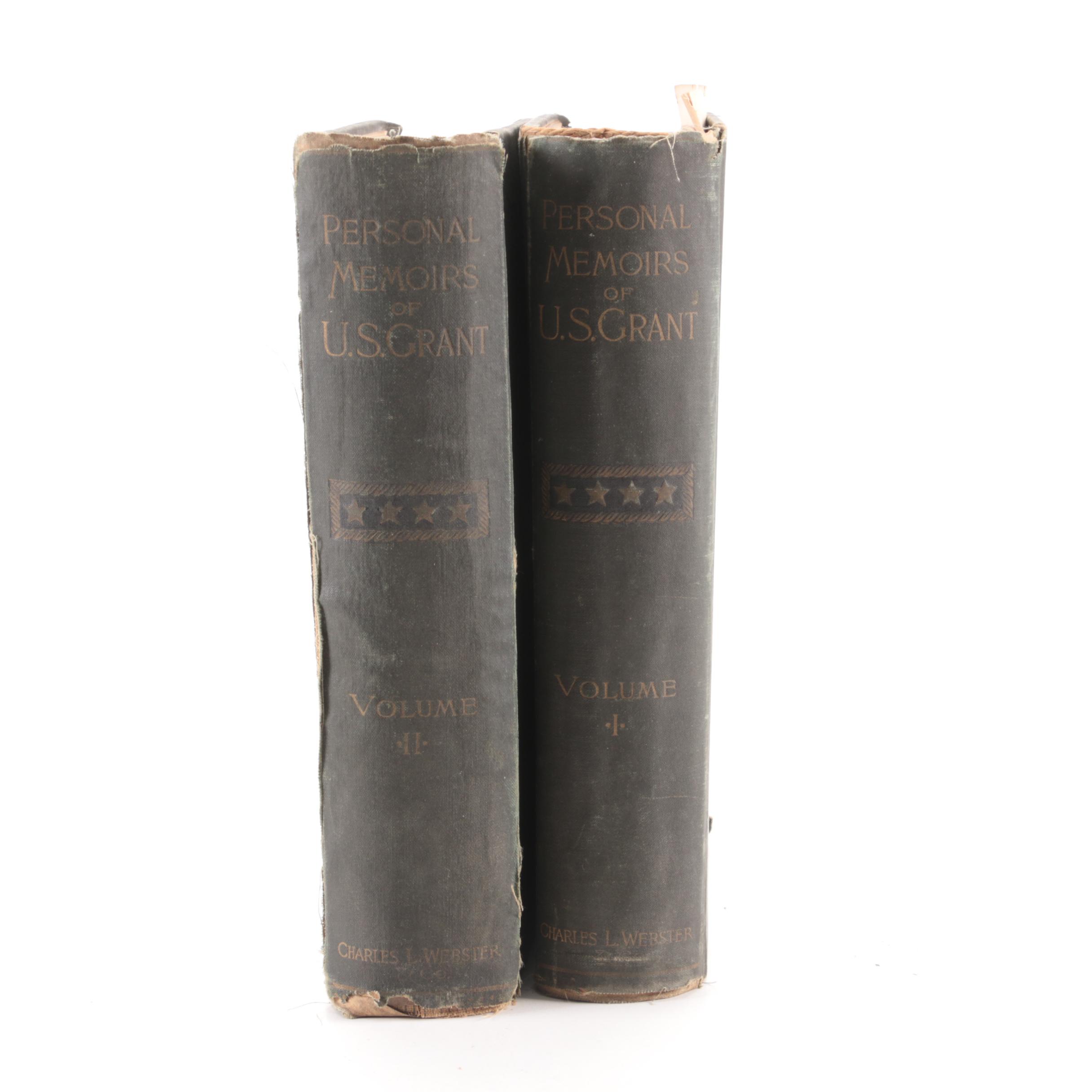First Edition "Personal Memoirs of U. S. Grant" Two-Volume Set, 1885–1886