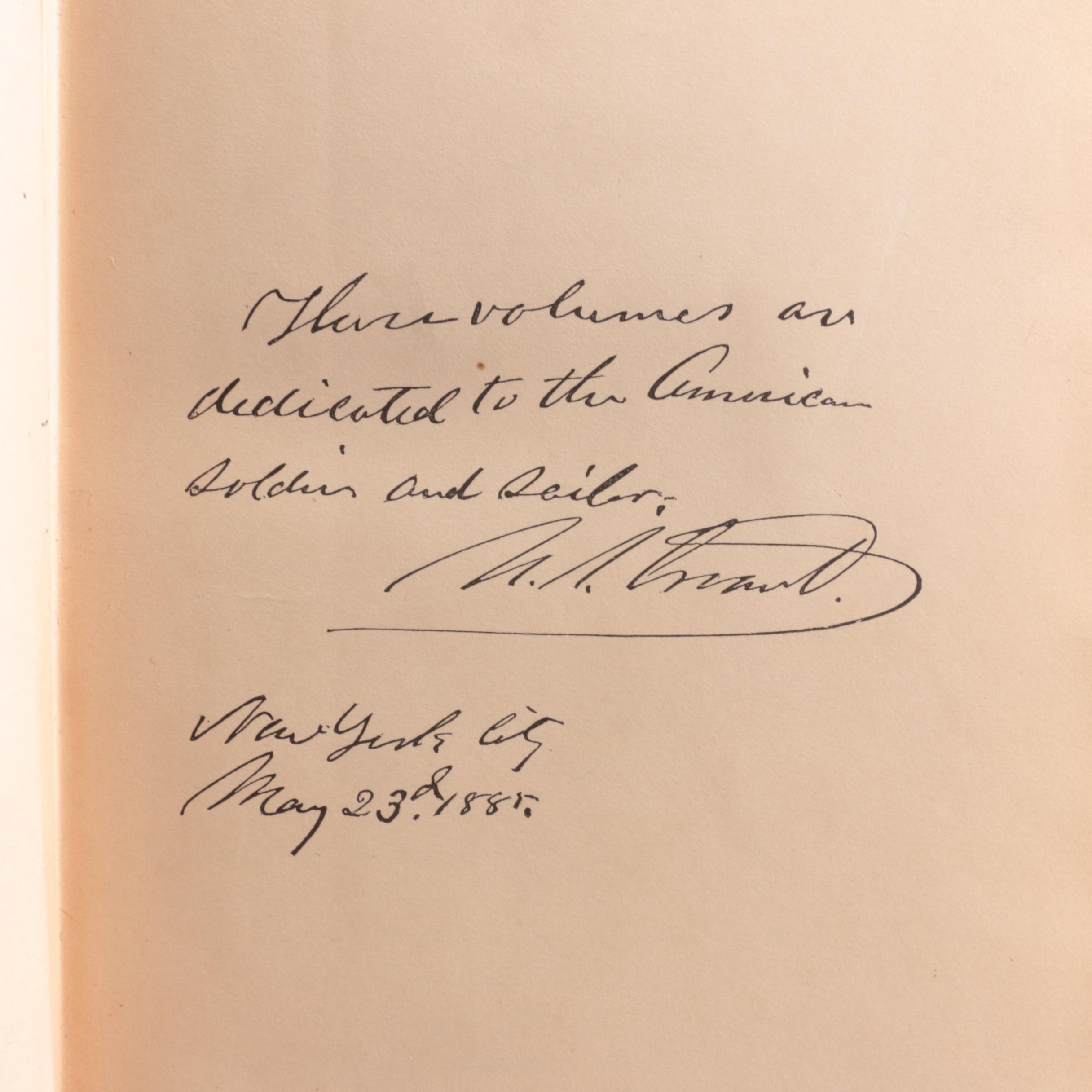 First Edition "Personal Memoirs of U. S. Grant" Two-Volume Set, 1885–1886