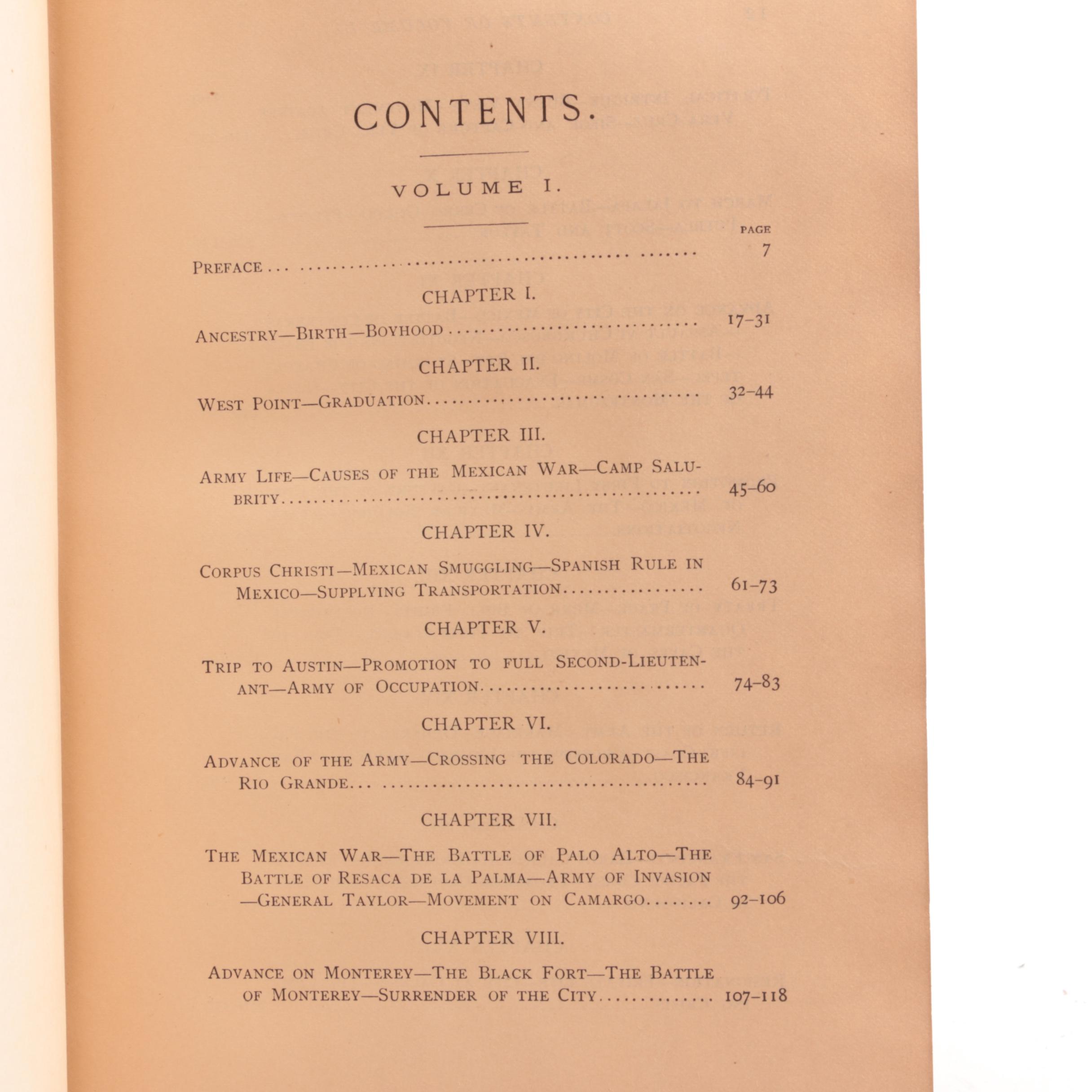First Edition "Personal Memoirs of U. S. Grant" Two-Volume Set, 1885–1886