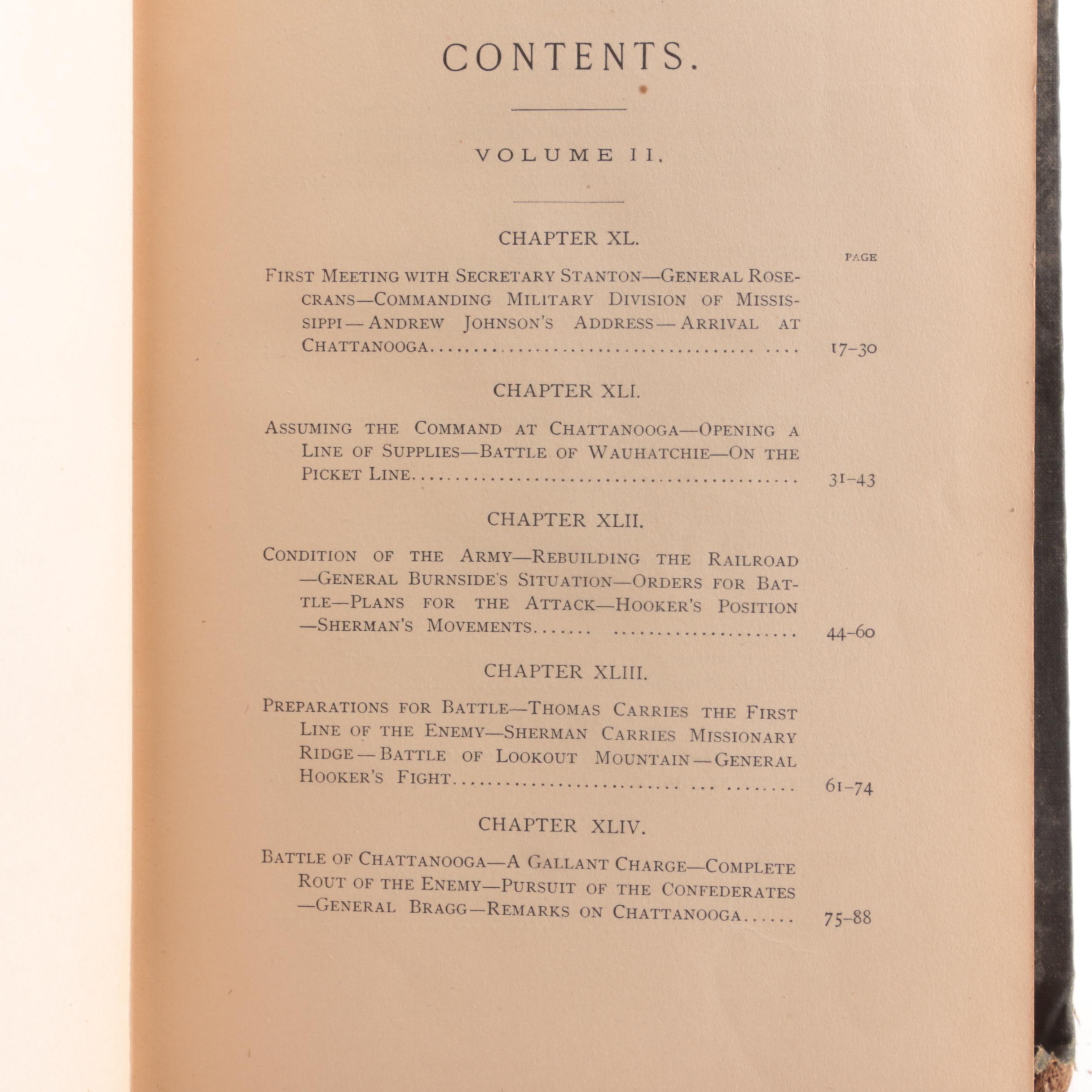 First Edition "Personal Memoirs of U. S. Grant" Two-Volume Set, 1885–1886
