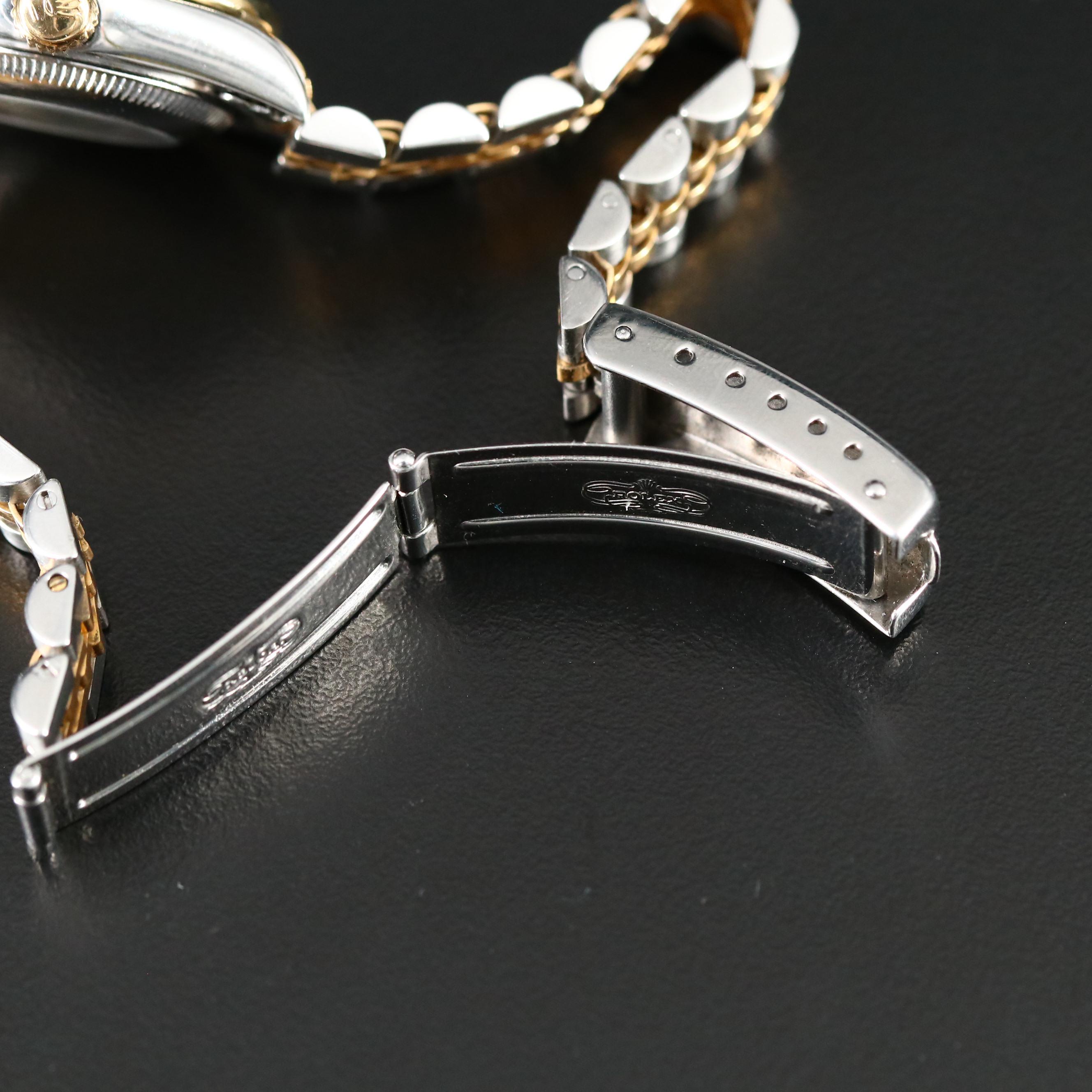 1993 Rolex Datejust 18K Gold and Stainless Steel 1.00 CTW Diamond Watch