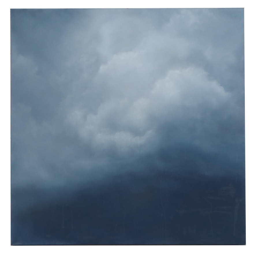 Sarah Brown Oil Painting "Cloudscapes V," 21st Century