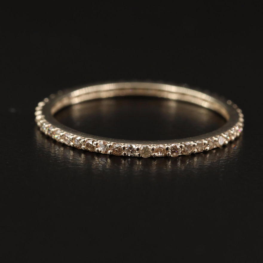 14K Diamond Eternity Band