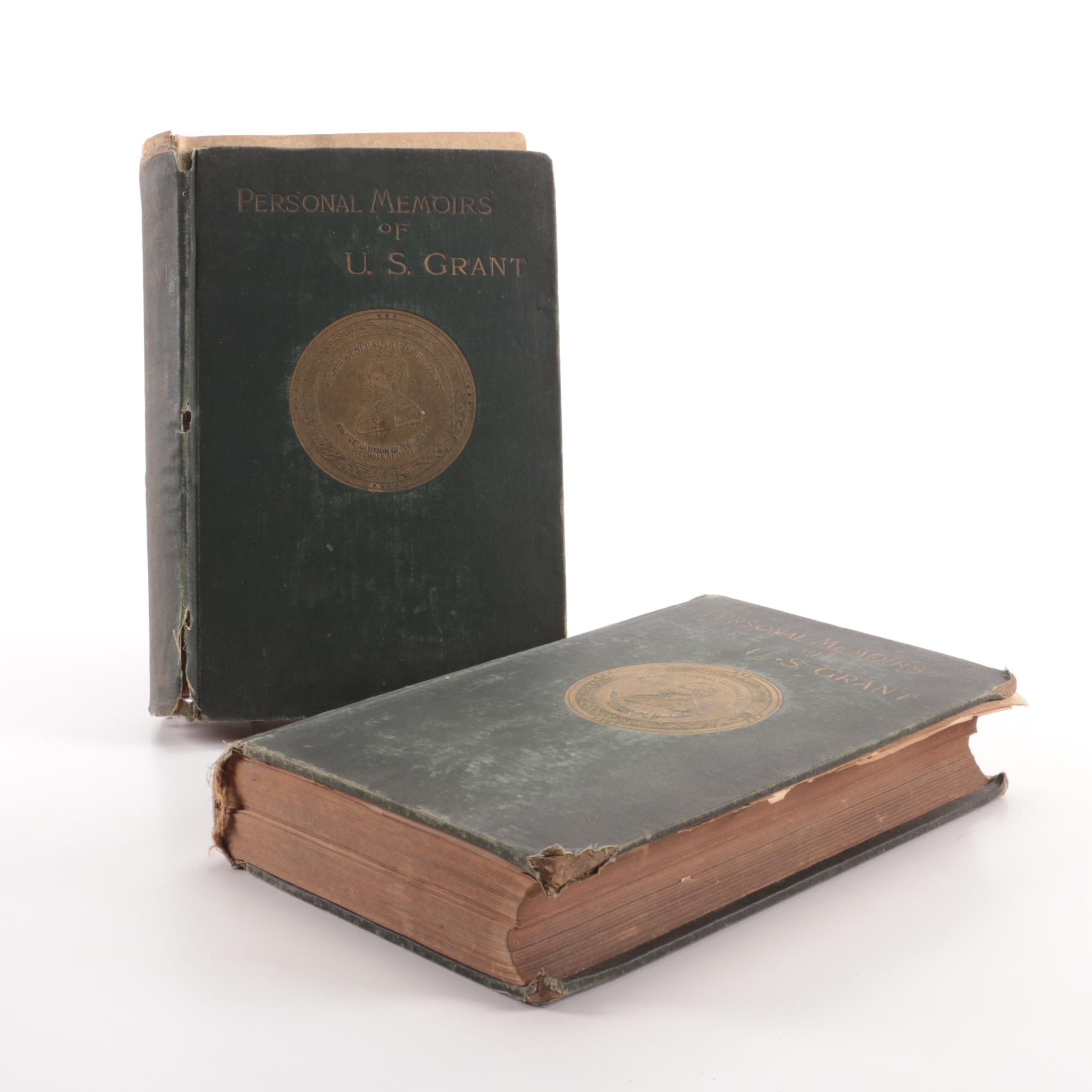 First Edition "Personal Memoirs of U. S. Grant" Two-Volume Set, 1885–1886