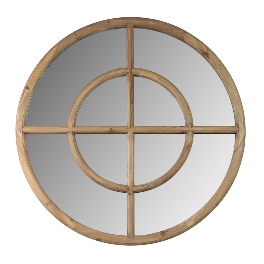 Uttermost Circular Wooden Wall Mirror