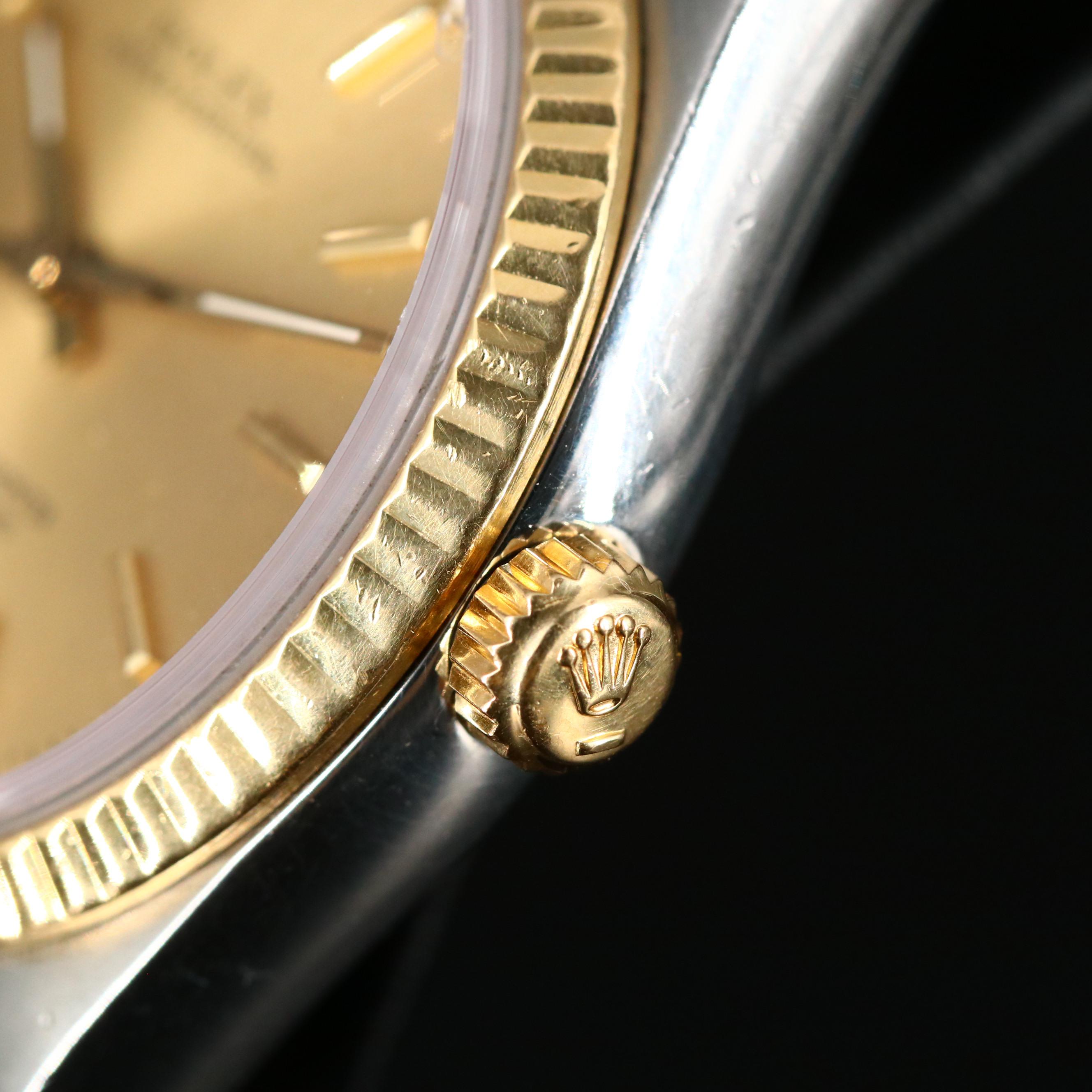 1989 Rolex Oyster Perpetual 18K Gold and Stainless Steel Automatic Watch