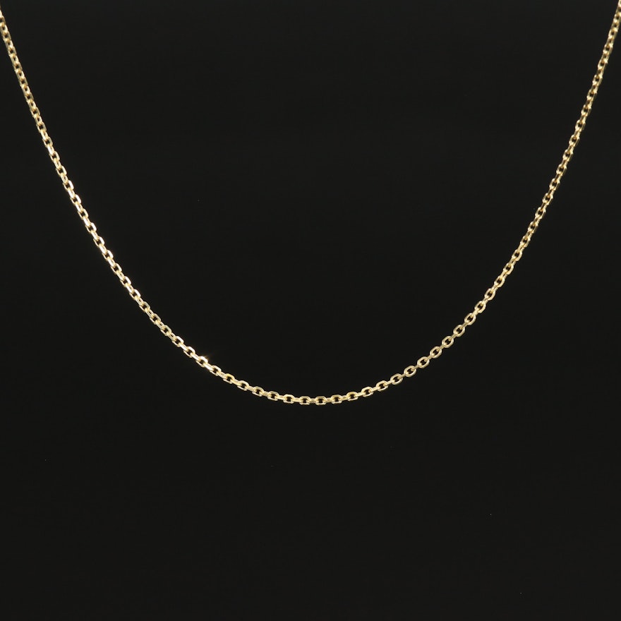 18K Cable Link Necklace