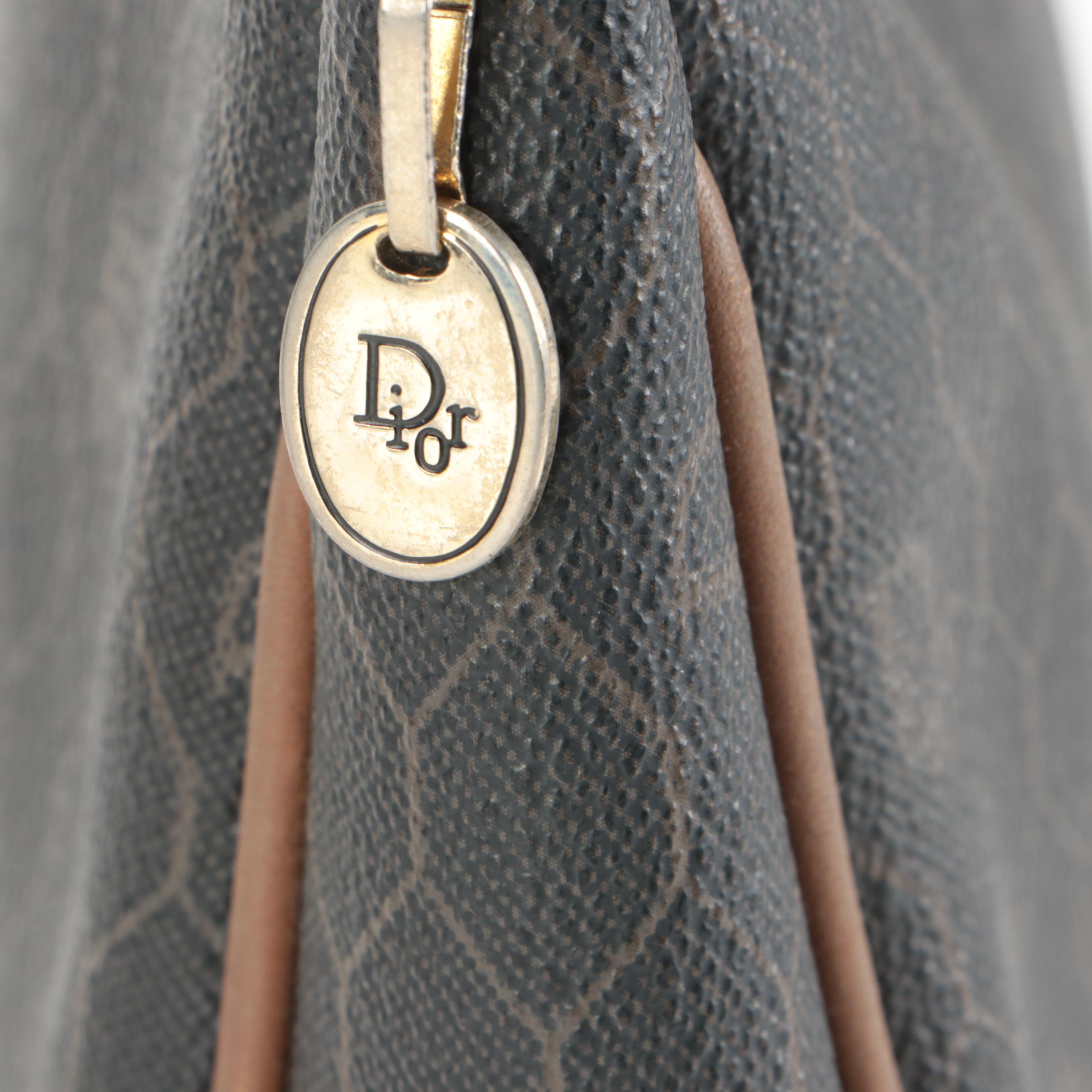 Dior Cosmetic Bag in Honeycomb Monogram Coated Canvas