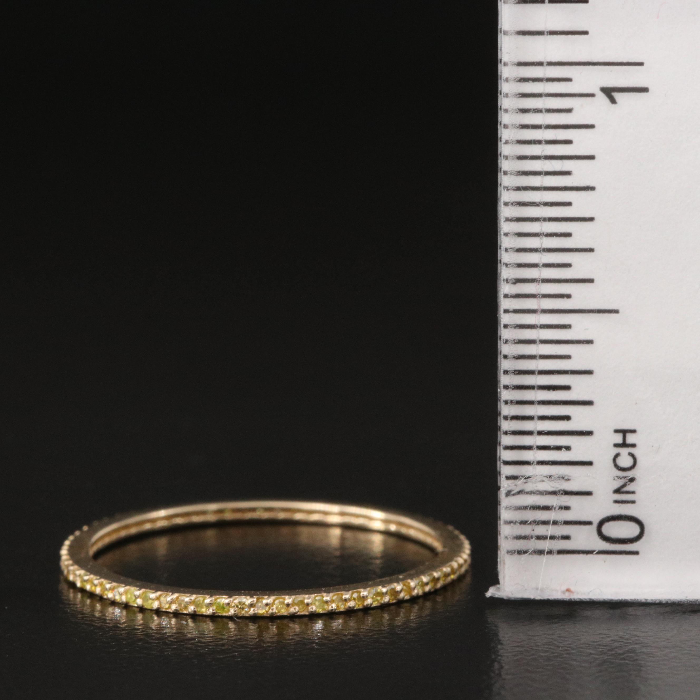 14K Diamond Eternity Band