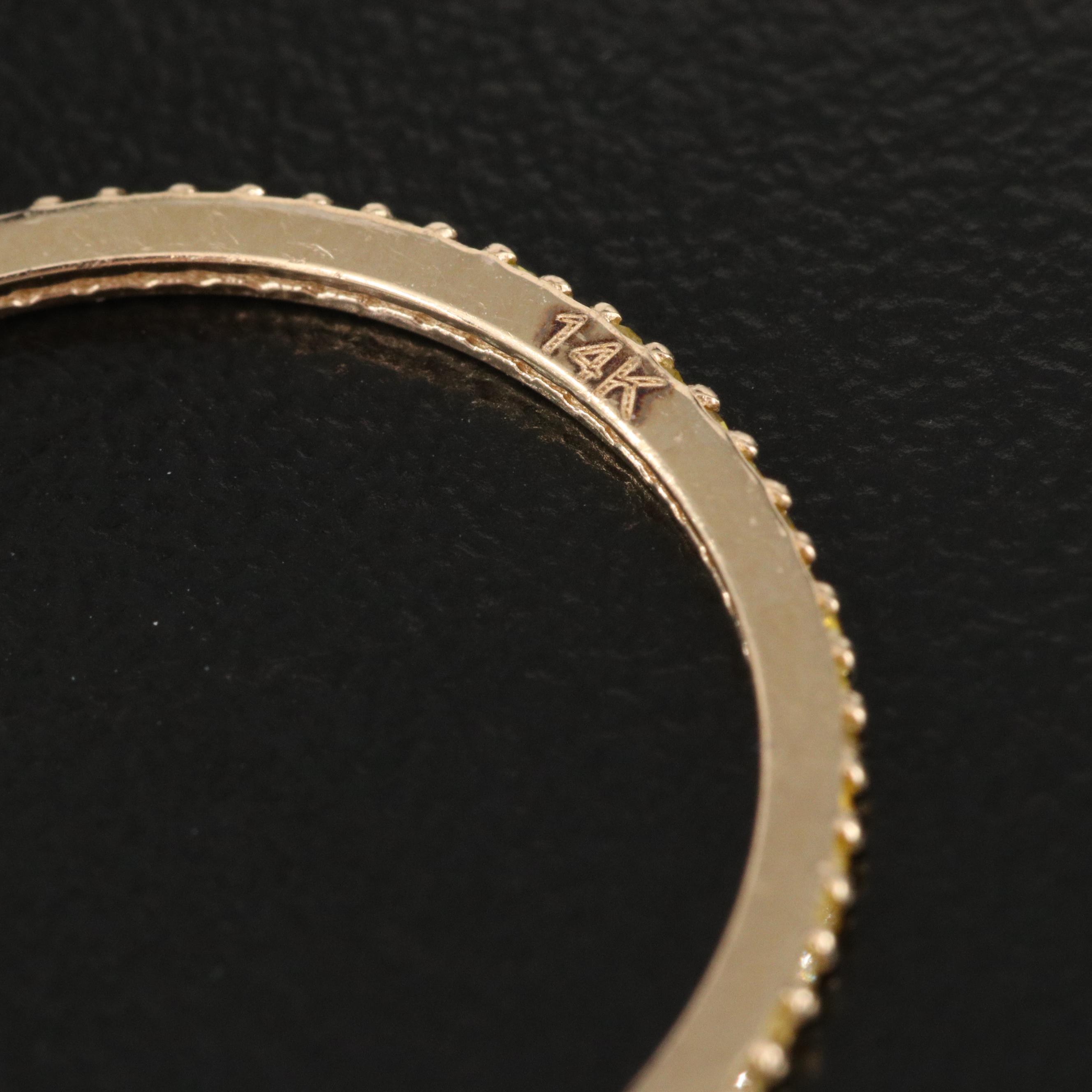 14K Diamond Eternity Band