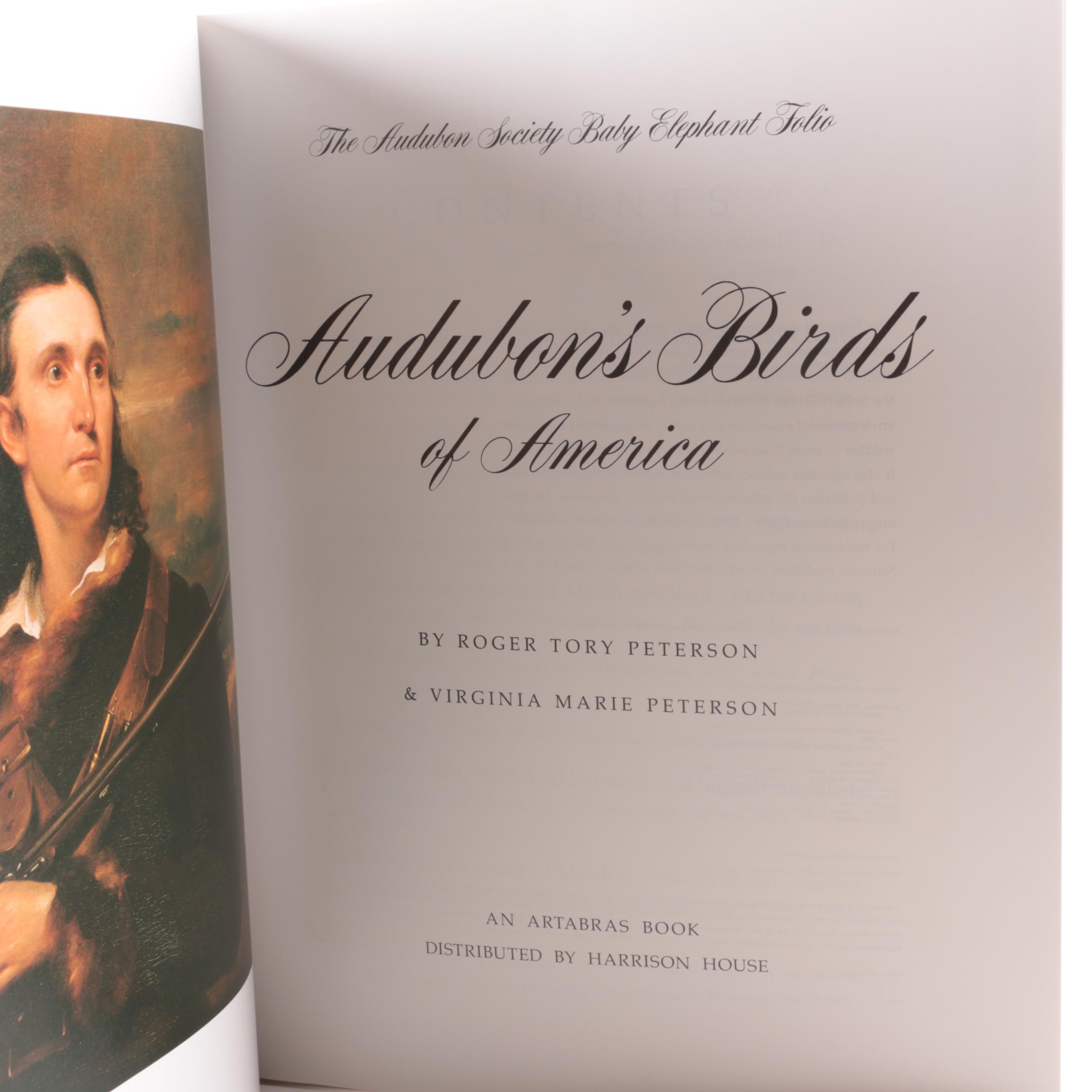 Illustrated "Audubon's Birds of America" Baby Elephant Folio by the Petersons