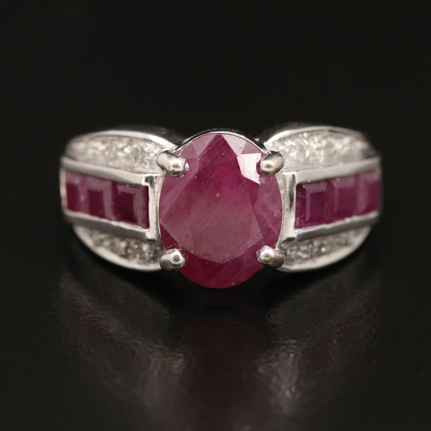 14K Ruby and Diamond Ring