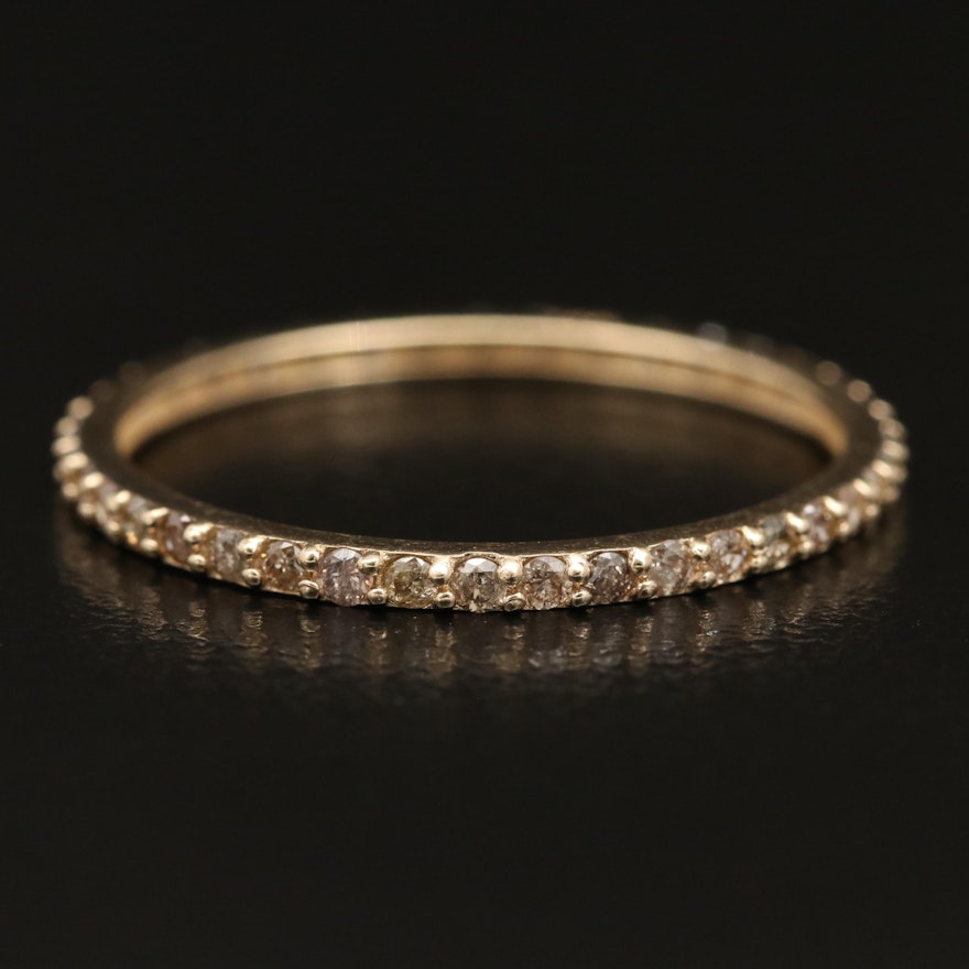 14K Diamond Eternity Band