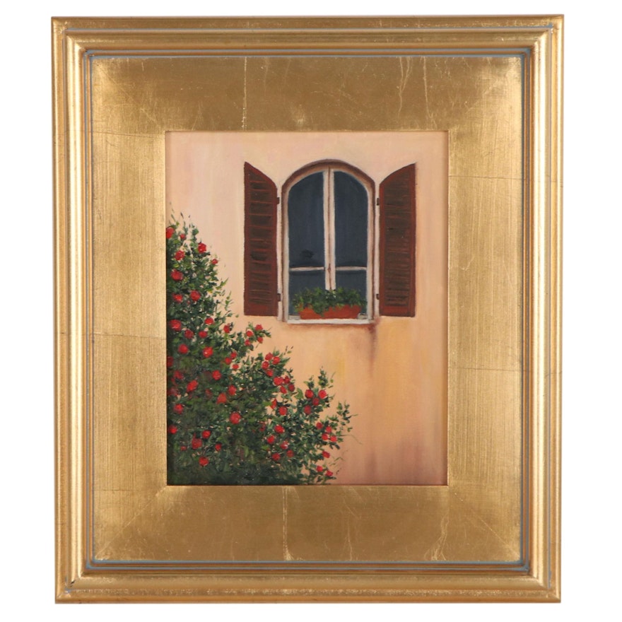 Sanna Oil Painting "Rose Window," 2014