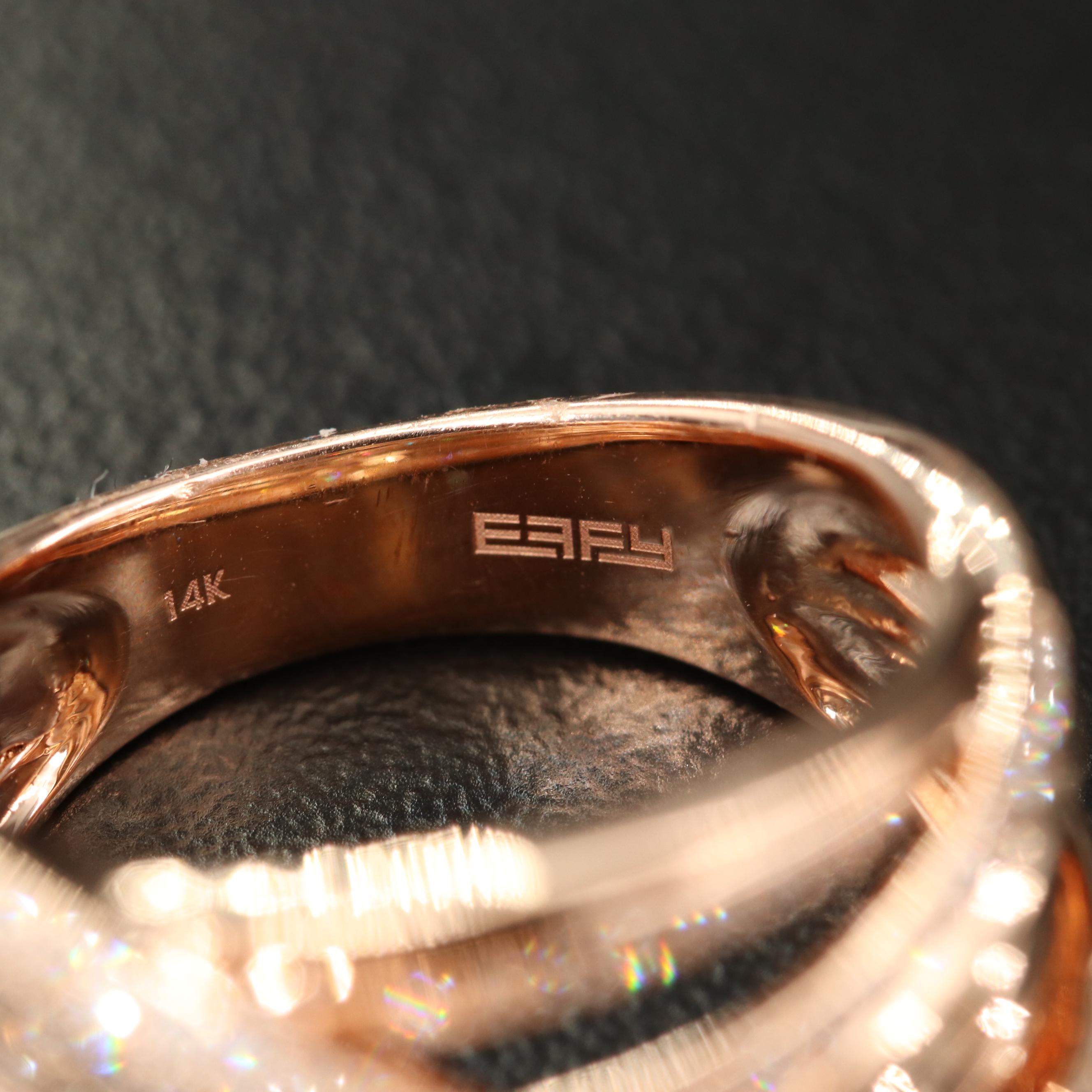 EFFY 14K Diamond Crossover Ring