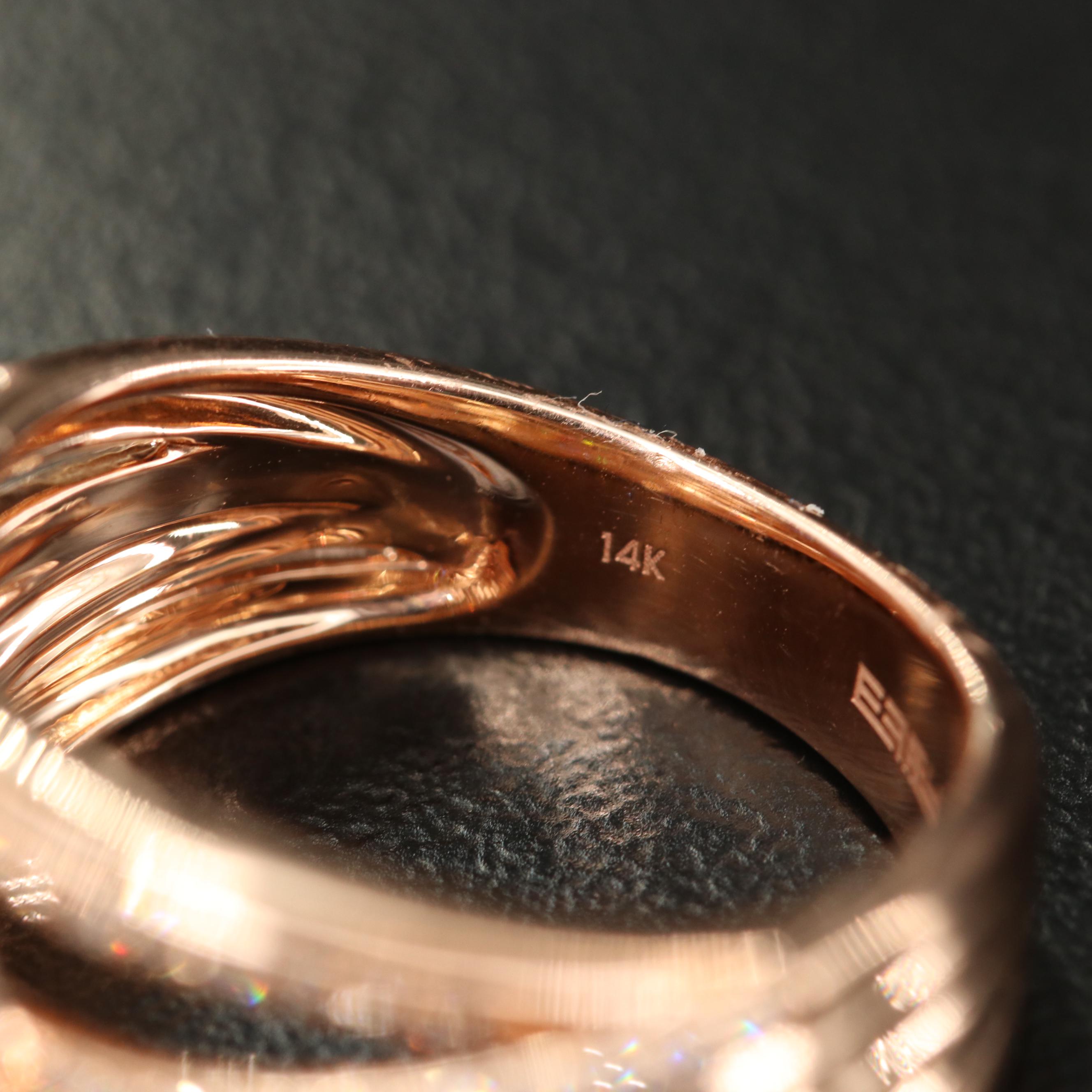 EFFY 14K Diamond Crossover Ring