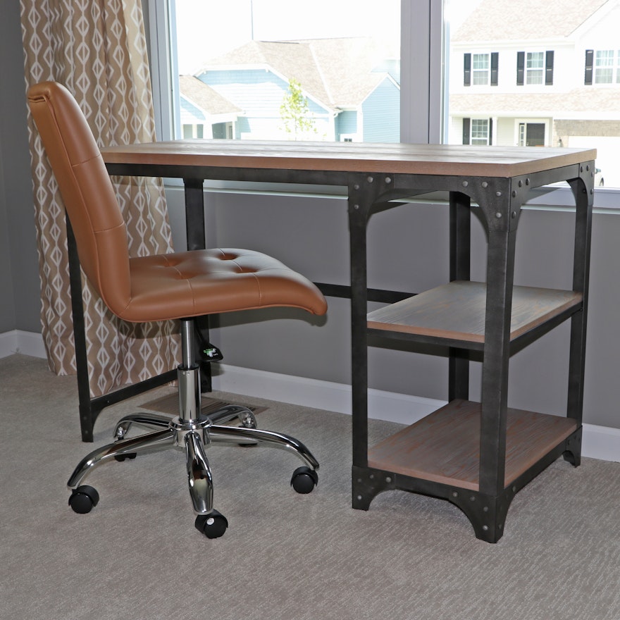 Tianjin Qianbaiyi Furniture Co. Metal Desk with Modway "Prim" Desk Chair