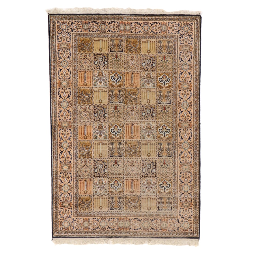 4' x 6'5 Hand-Knotted Persian Bakhtiari Area Rug