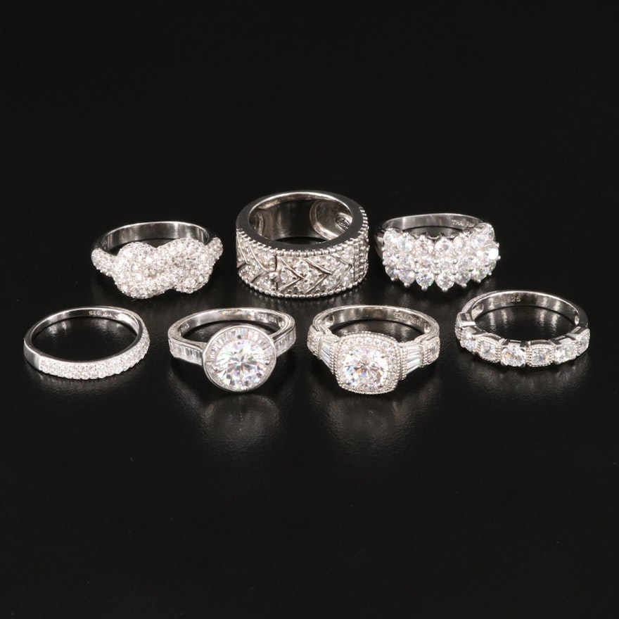 Sterling Silver Cubic Zirconia Rings