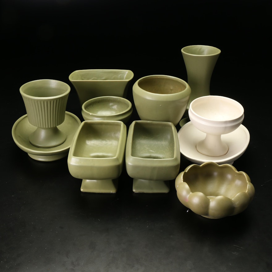 Floraline and Others Ceramic Planters, Late 20th Century