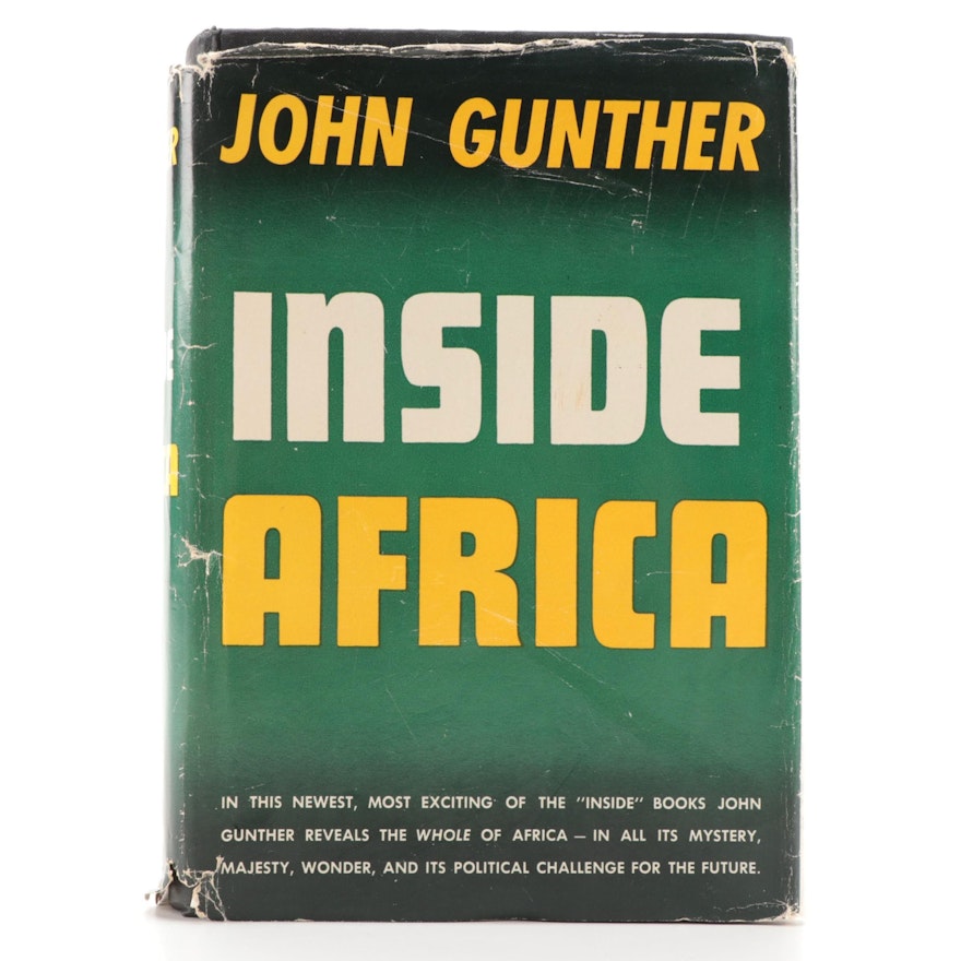 "Inside Africa" by John Gunther with Dust Jacket, 1955