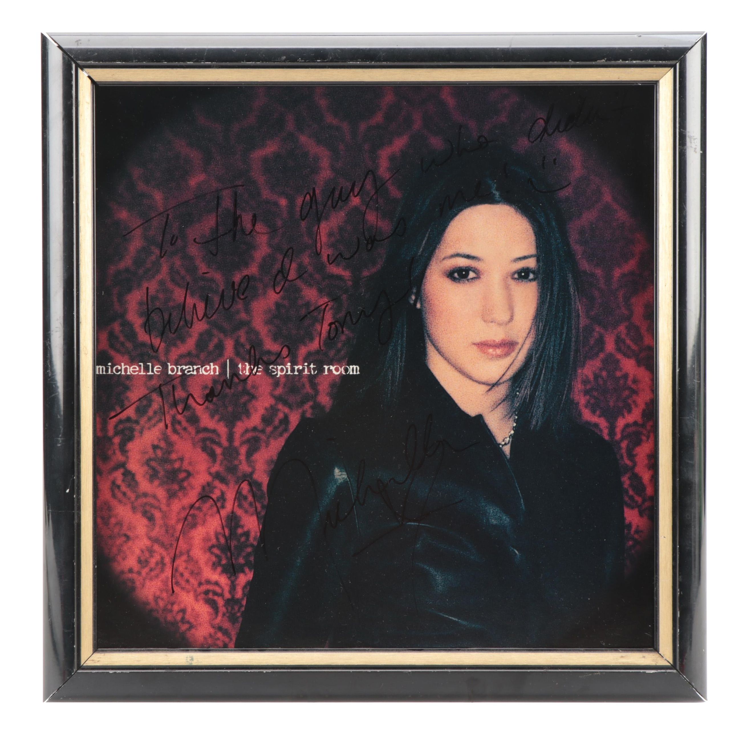 Michelle Branch Signed Framed Album Cover