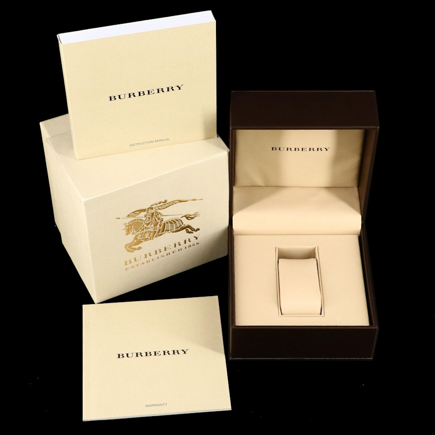 Burberry Box with Instruction Manual and Warranty Card with Booklet
