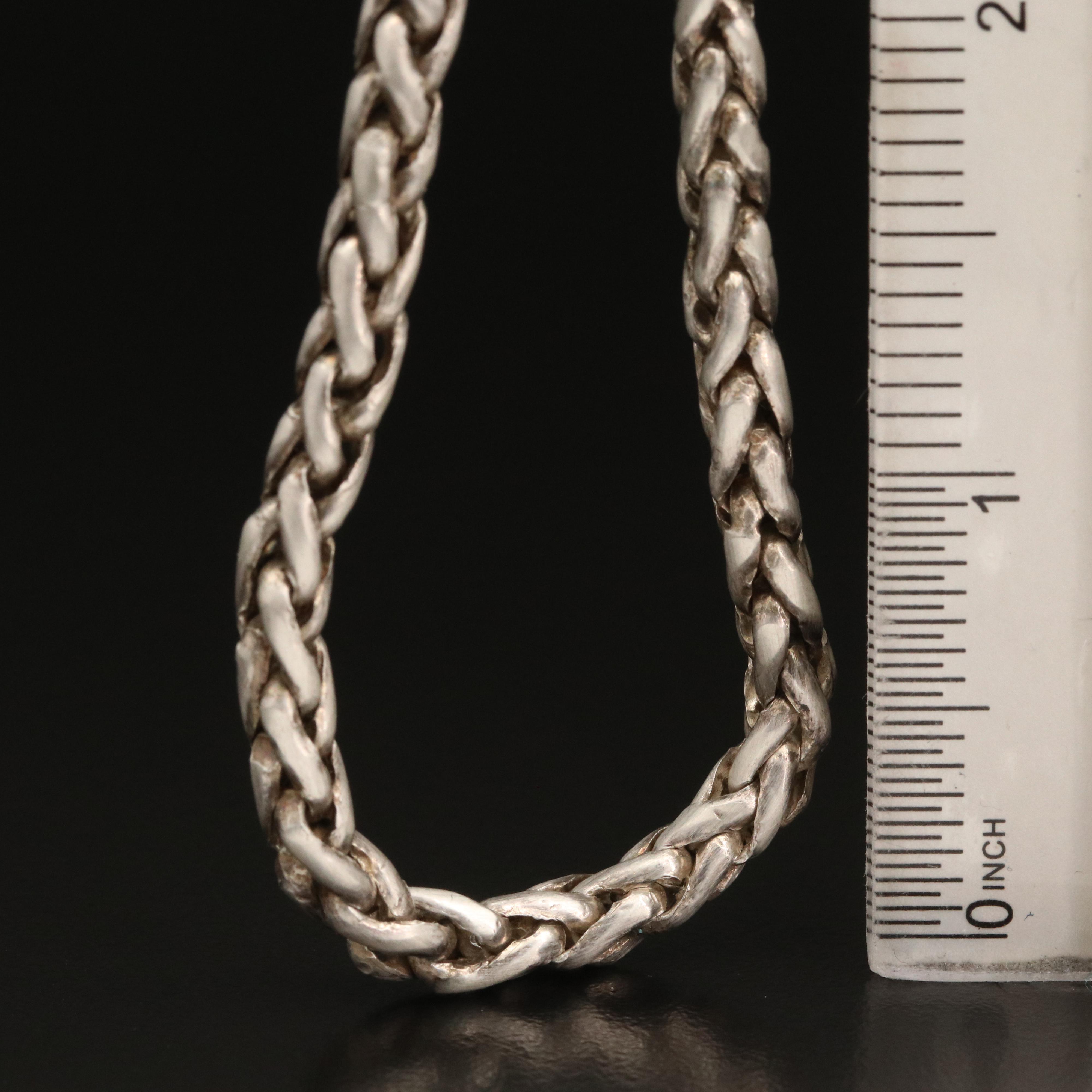 Sterling Silver Wheat Chain Necklace