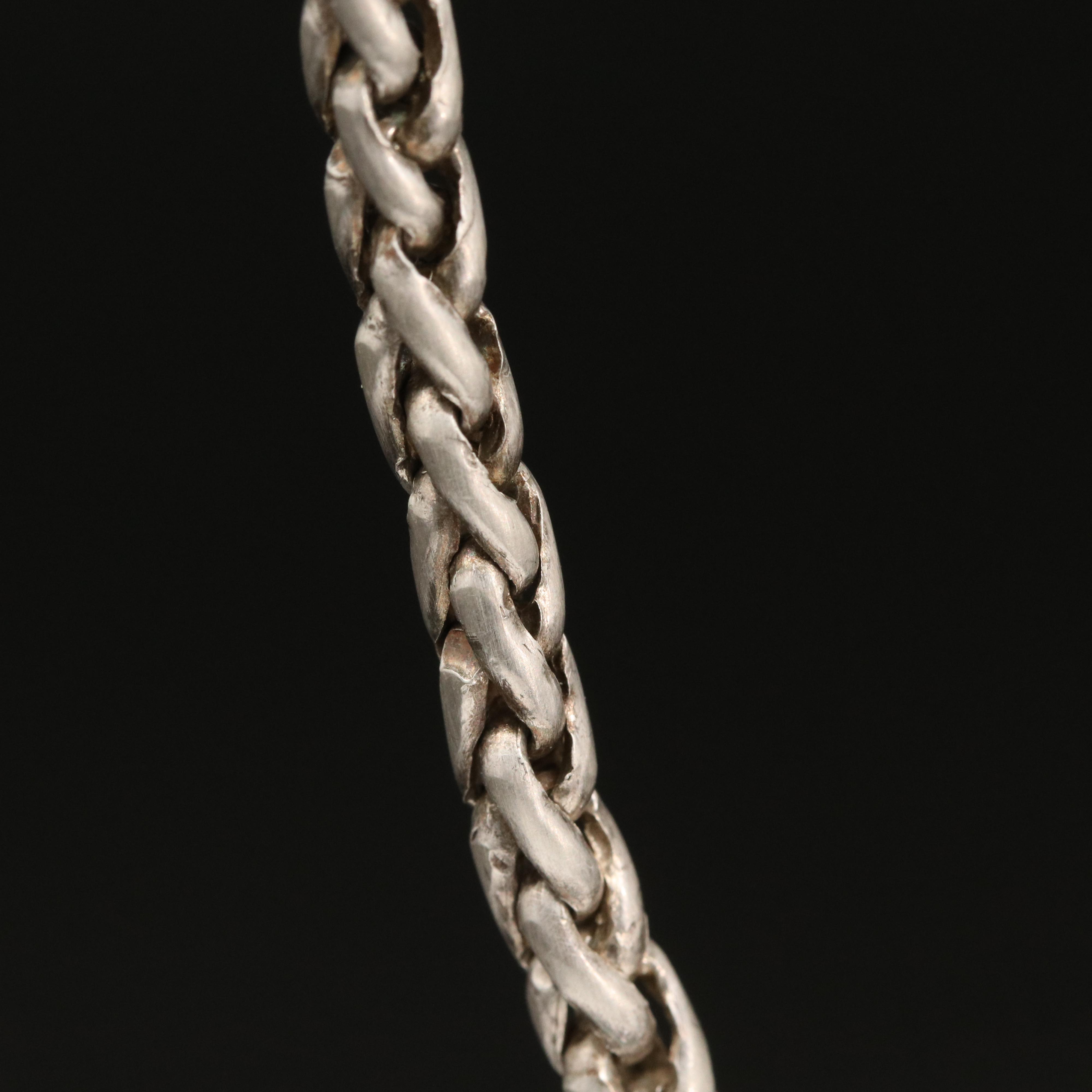 Sterling Silver Wheat Chain Necklace