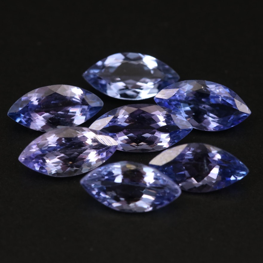 Loose 5.63 CTW Marquise Faceted Tanzanite