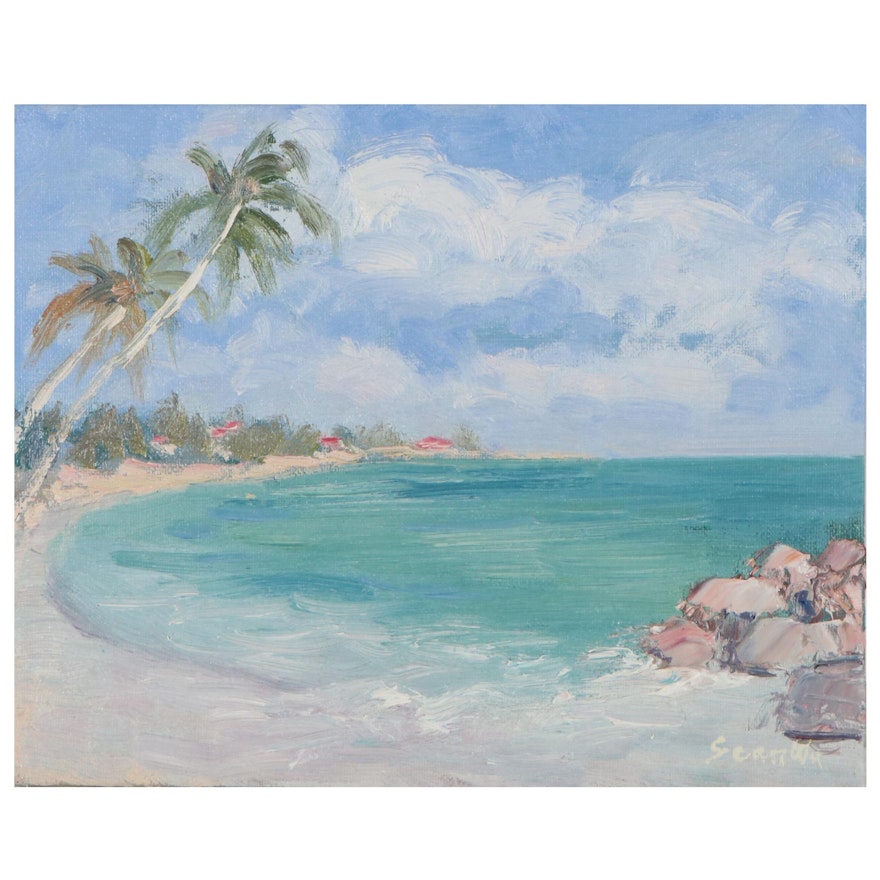 Sean Wu Seaside Oil Painting, 2021