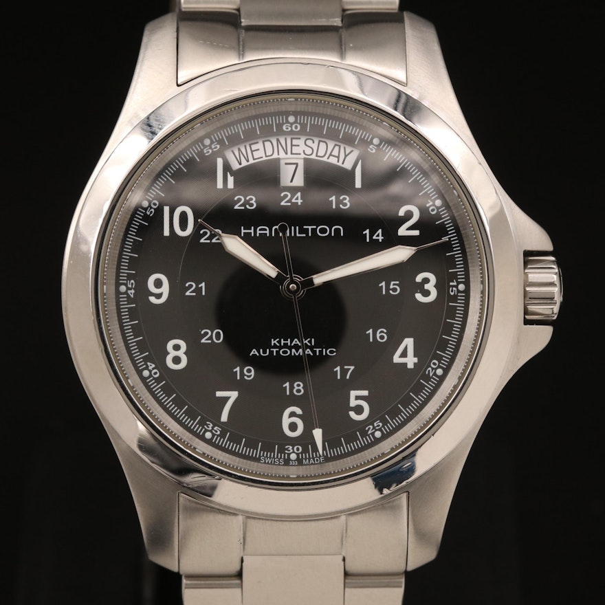 Hamilton "Khaki Field King" Stainless Steel Automatic Wristwatch