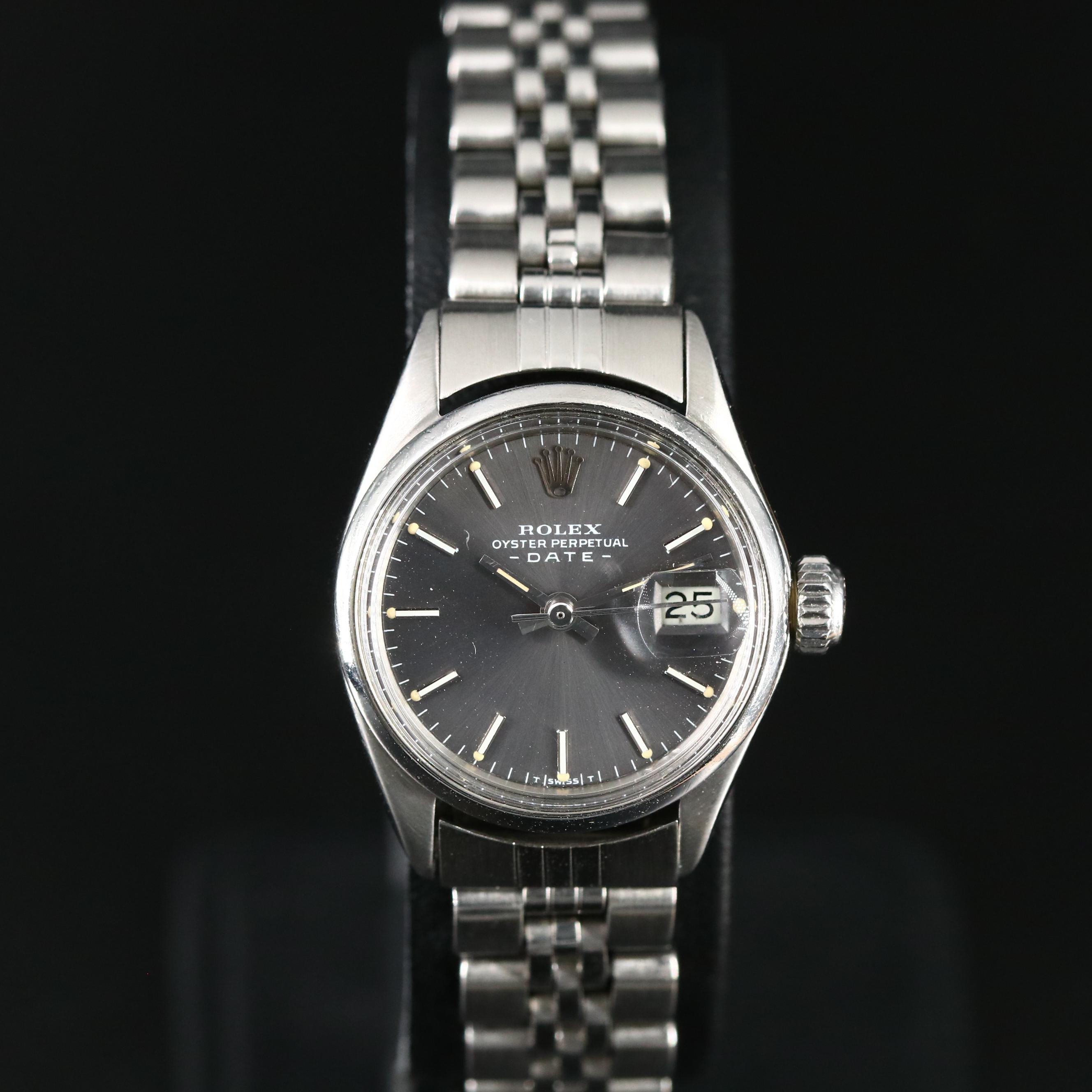 1971 Rolex Date Stainless Steel Automatic Watch