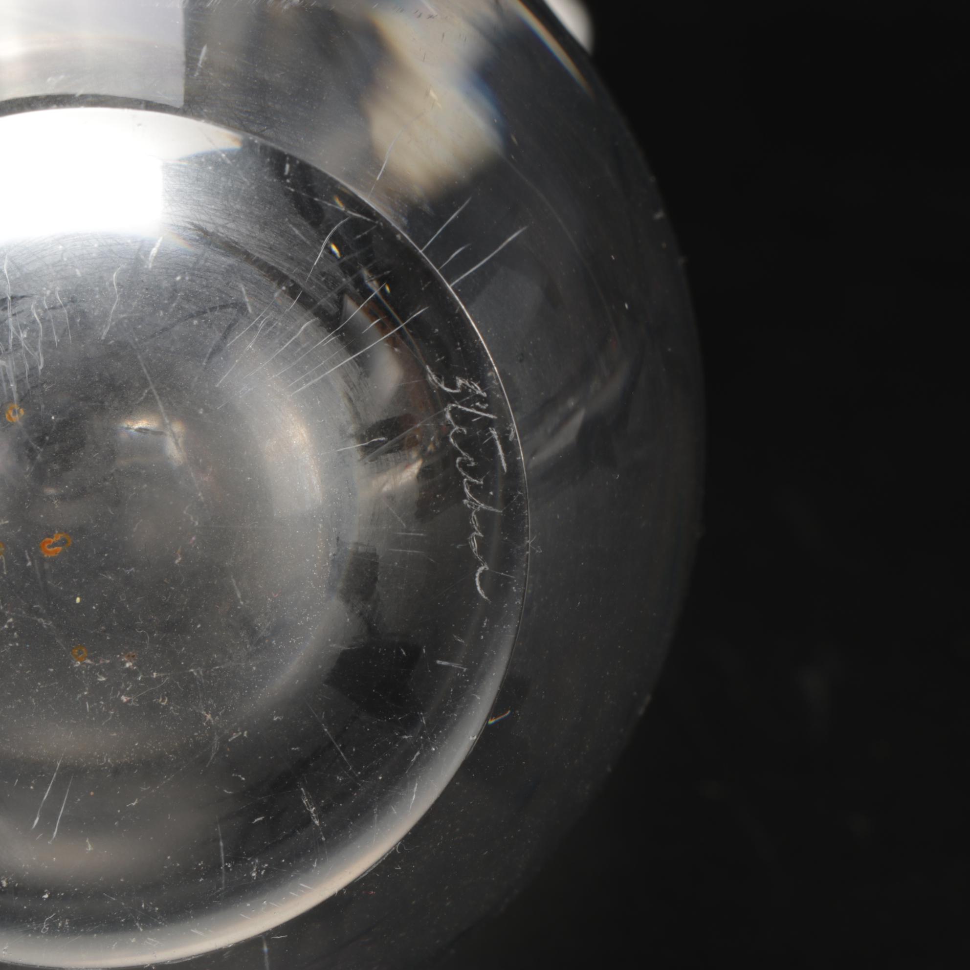 Steuben Art Glass Vase with Sheared Rim Designed by George Thompson