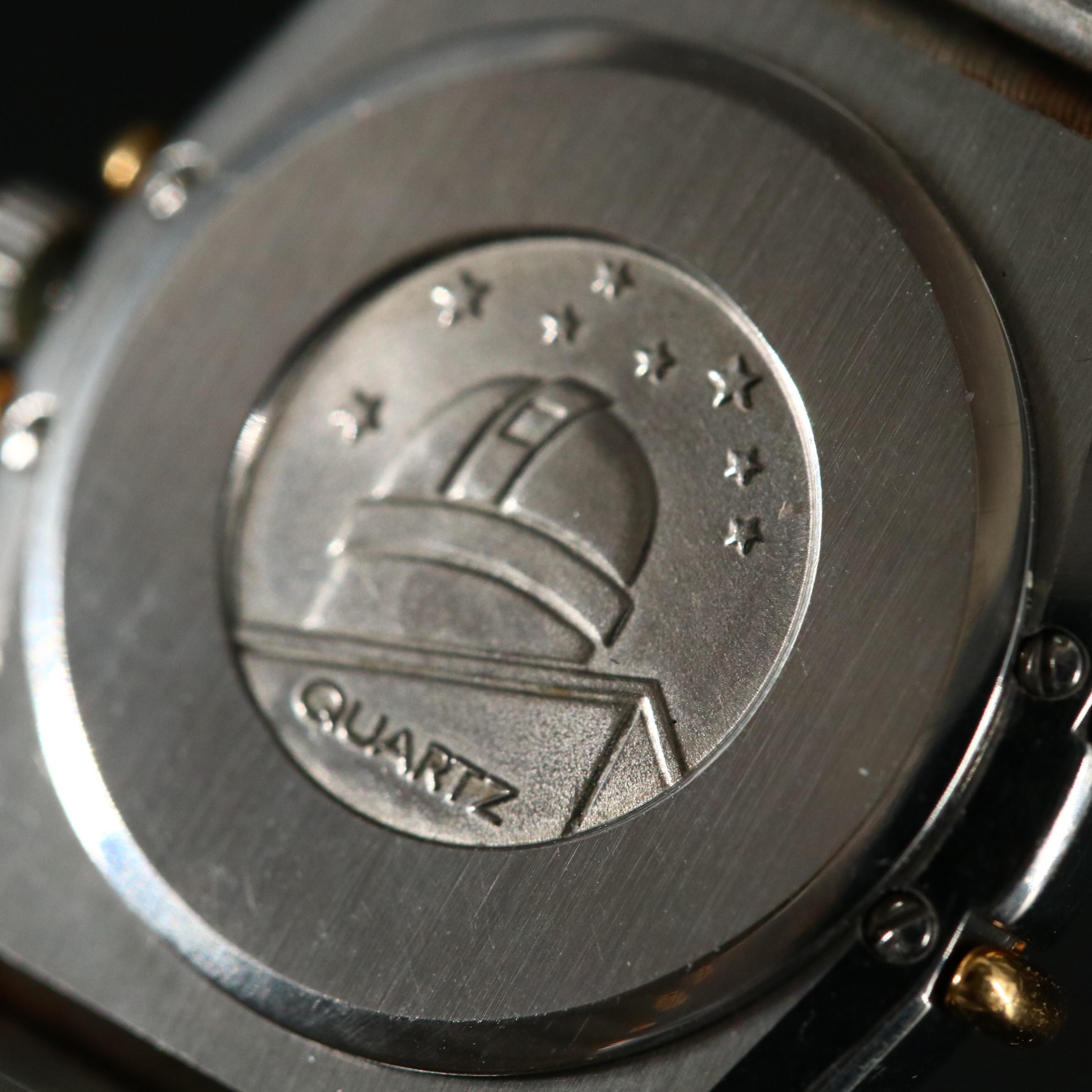 1987 Omega Constellation 18K Gold and Stainless Steel Quartz Watch