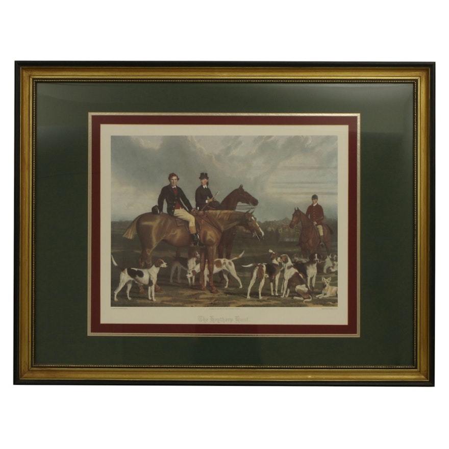 Offset Lithograph After Stephen Pearce "The Heythorp Hunt"