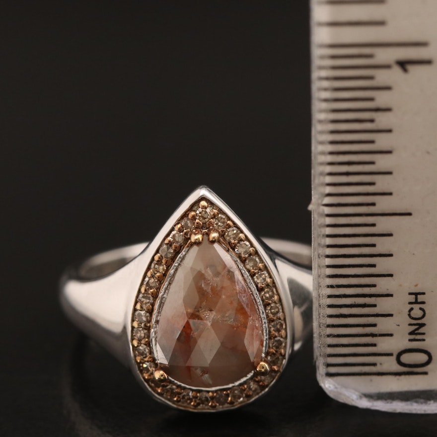 Sterling Diamond Ring