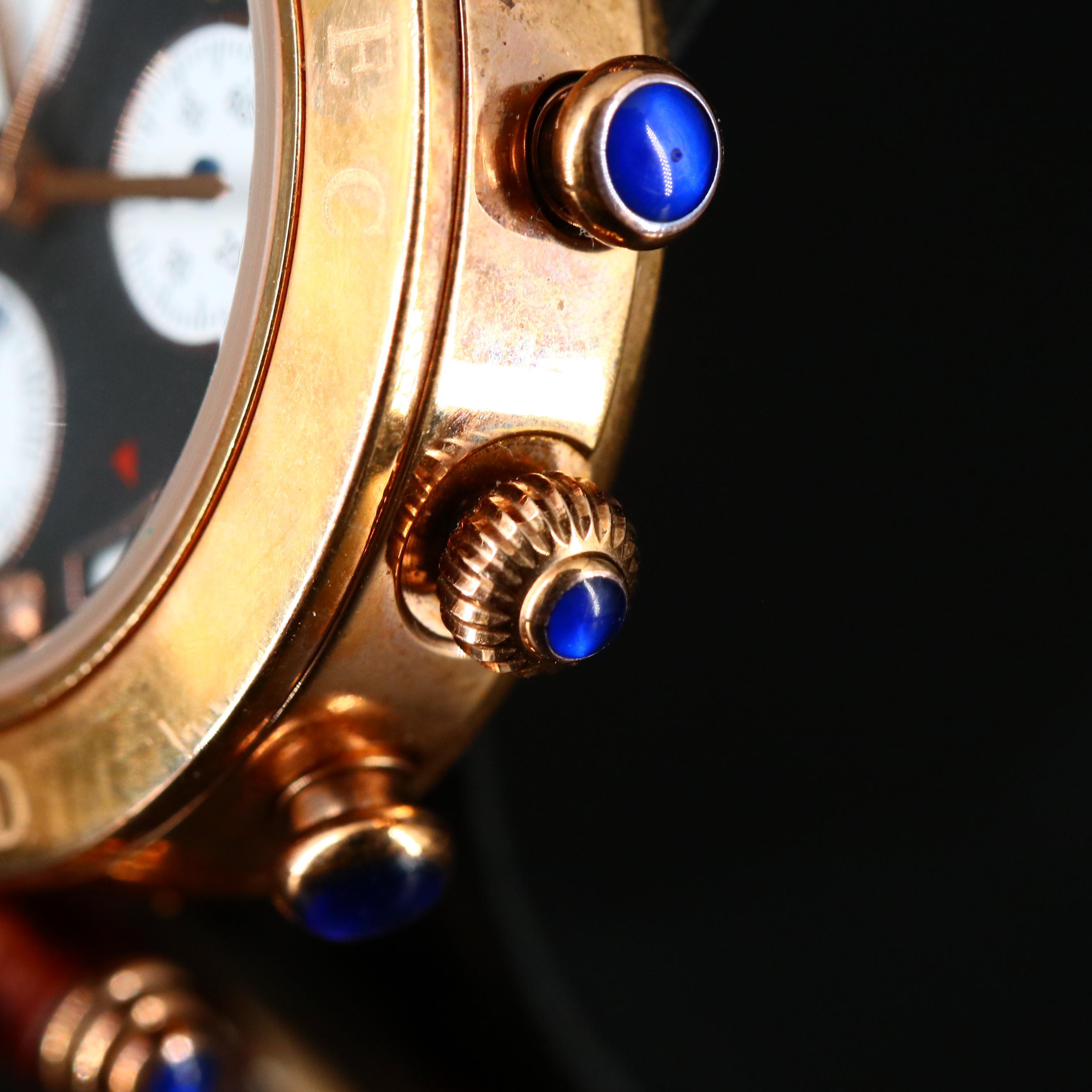 Klaus-Kobec Diamond Stainless Steel Chronograph Watch