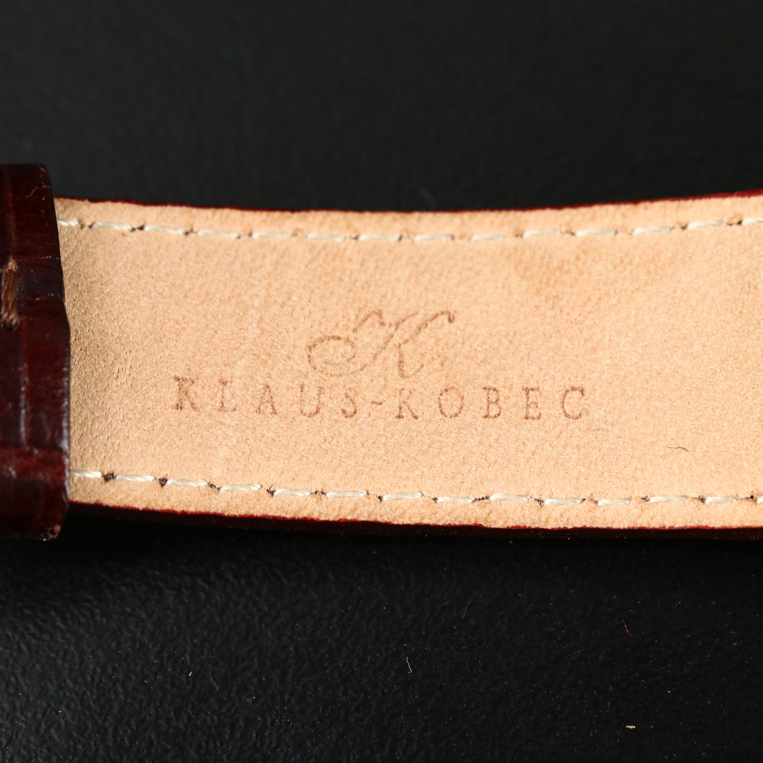 Klaus-Kobec Diamond Stainless Steel Chronograph Watch