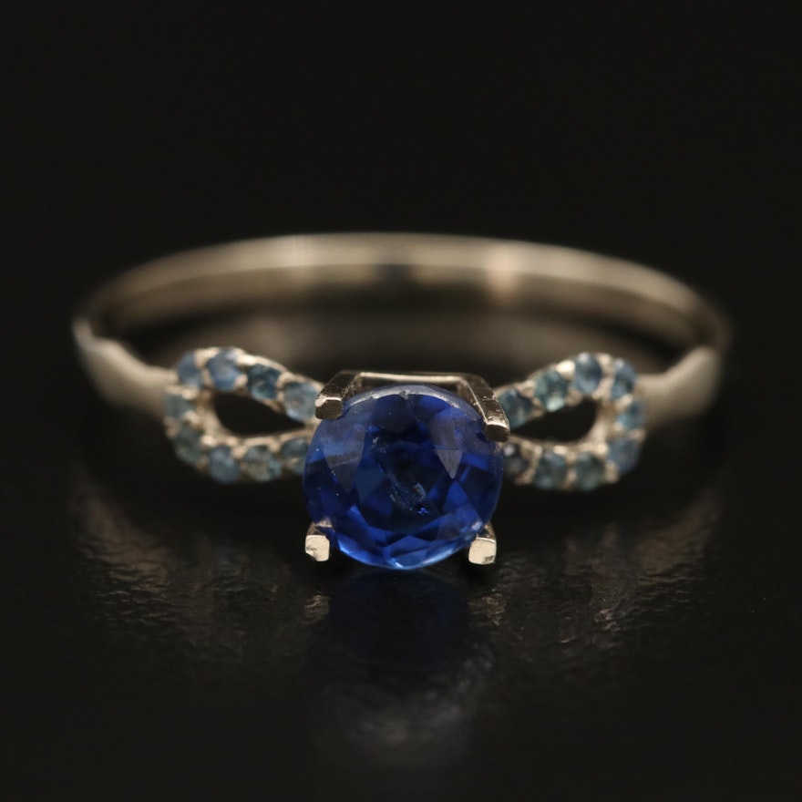 14K Sapphire Ring with GIA Report