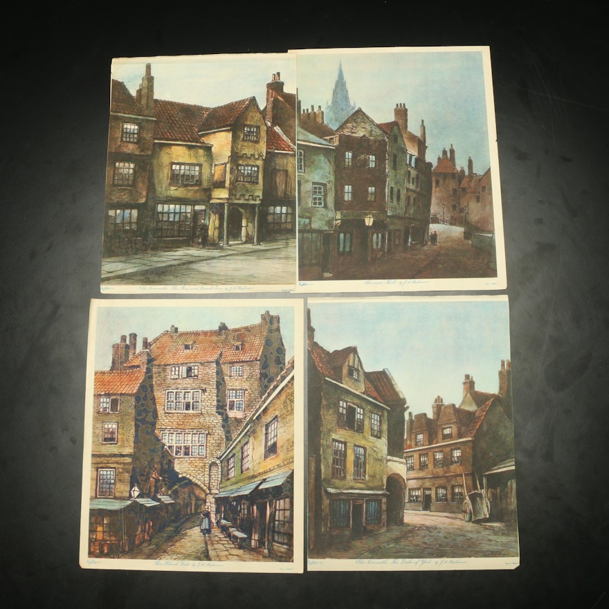 Northern European Architecture Prints After J.A. Stephenson