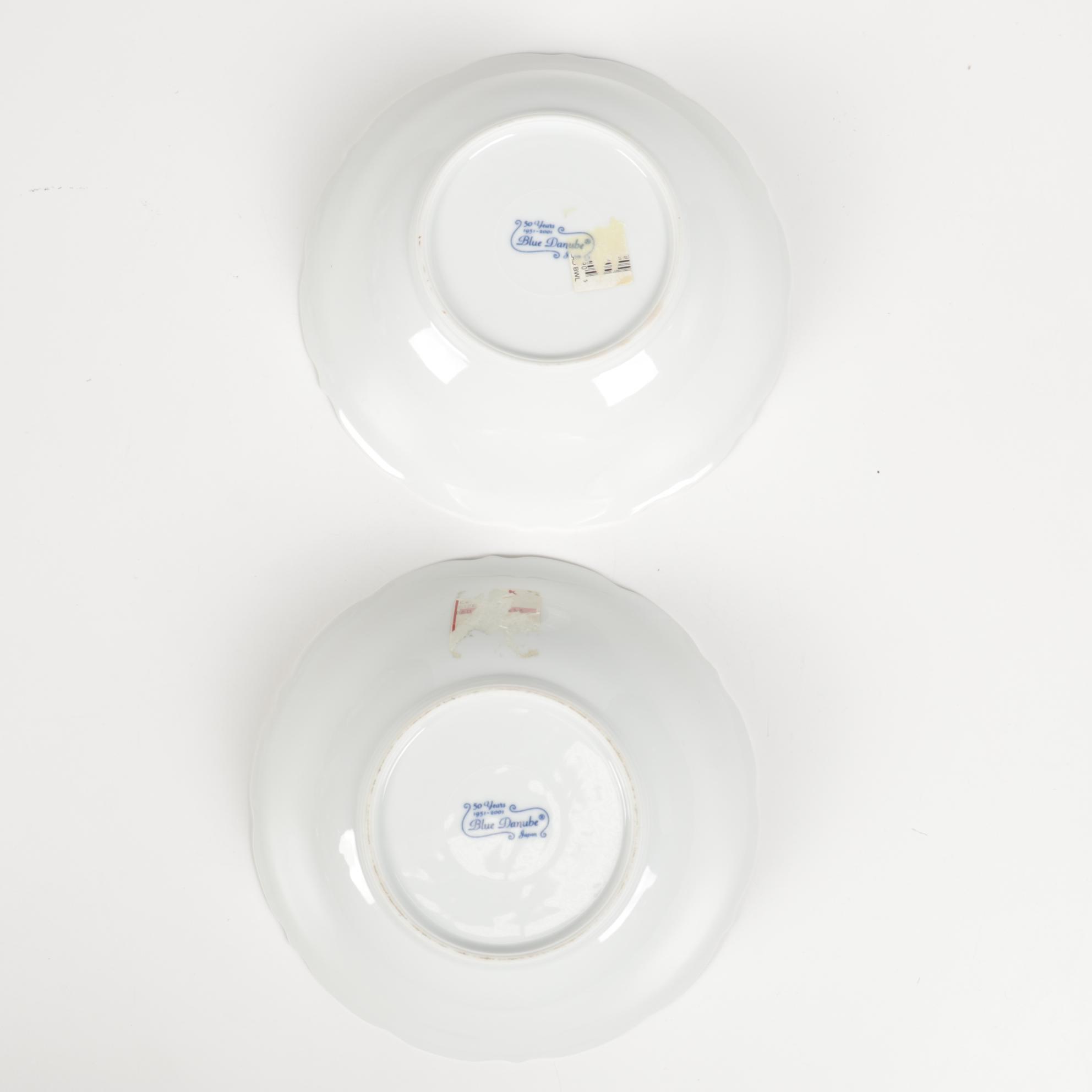 Blue Danube of Japan "Blue Onion" Ceramic Serving Dishes, Mid to Late 20th C.